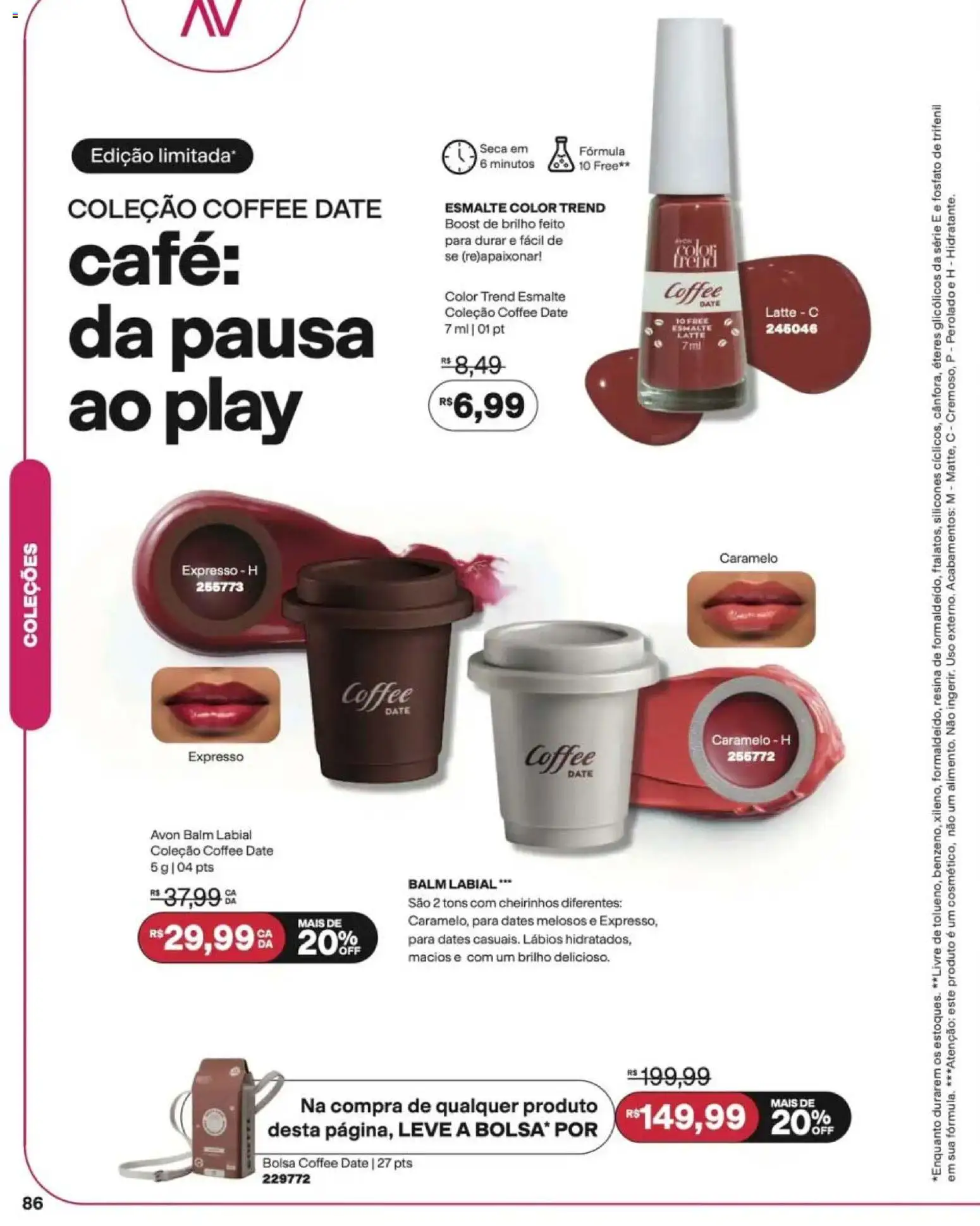 Avon Folheto - válido de 12/10/2026 | Página: 86 | Produtos: Café, Bolsa