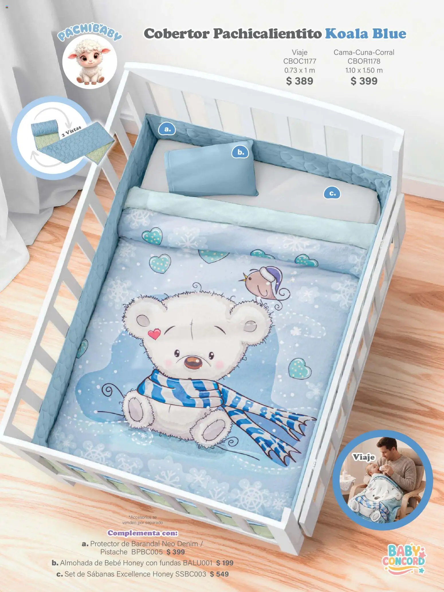 Nuevas ofertas de Colchas Concord válidas en toda la República Mexicana desde el 01/02/2026. ¡Encuentra las mejores ofertas en Colchas Concord catálogo Baby! | Página: 32 | Productos: Cobertor, Almohada, Sabanas