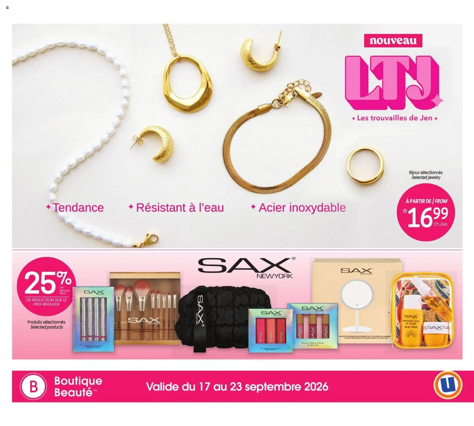 Uniprix flyer valid from Sep 17, 2026 | Page: 4 | Products: Body wash