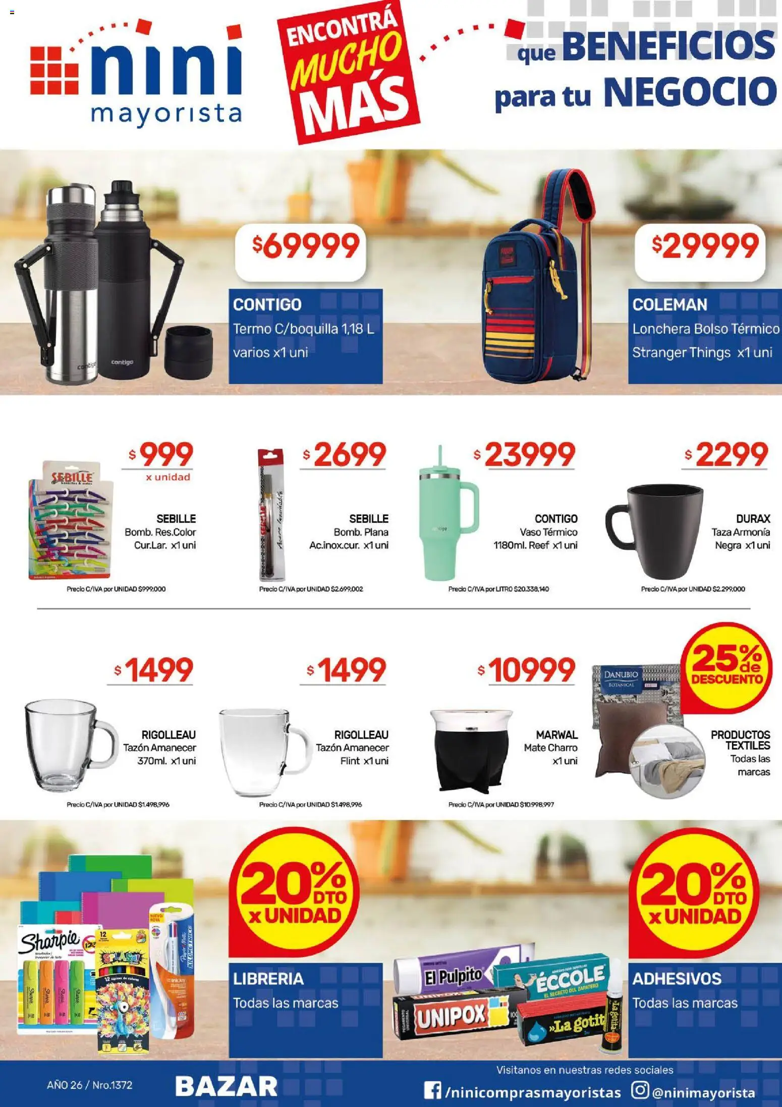 NINI Mayorista ofertas │ válido desde el 10/08/2026 | Página: 43 | Productos: Zapatero, Termo, Taza, Bolso
