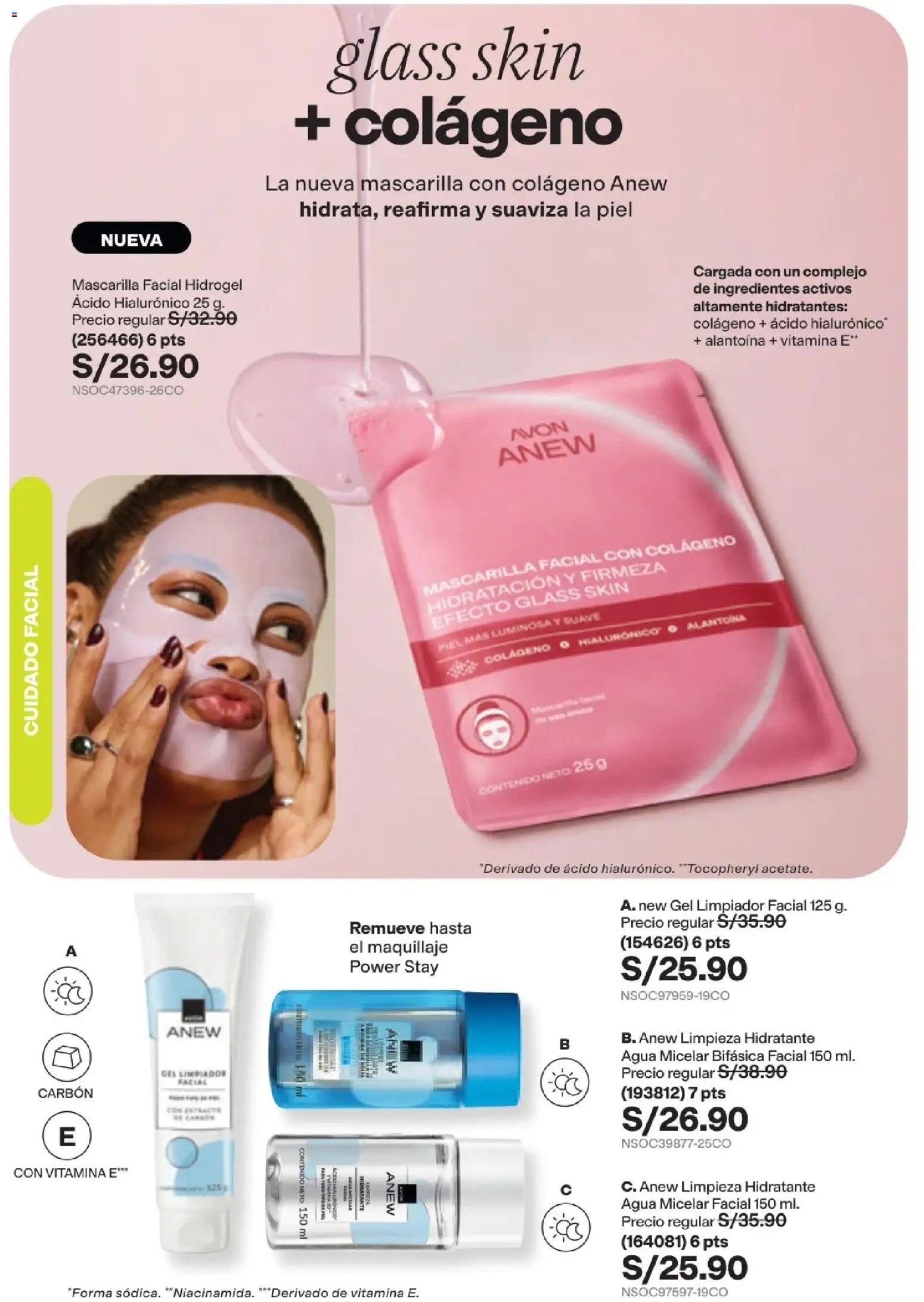 Catálogo Avon válido desde 29/08/2026 | Página: 107 | Productos: Carbón, Ingredientes, Agua, Maquillaje
