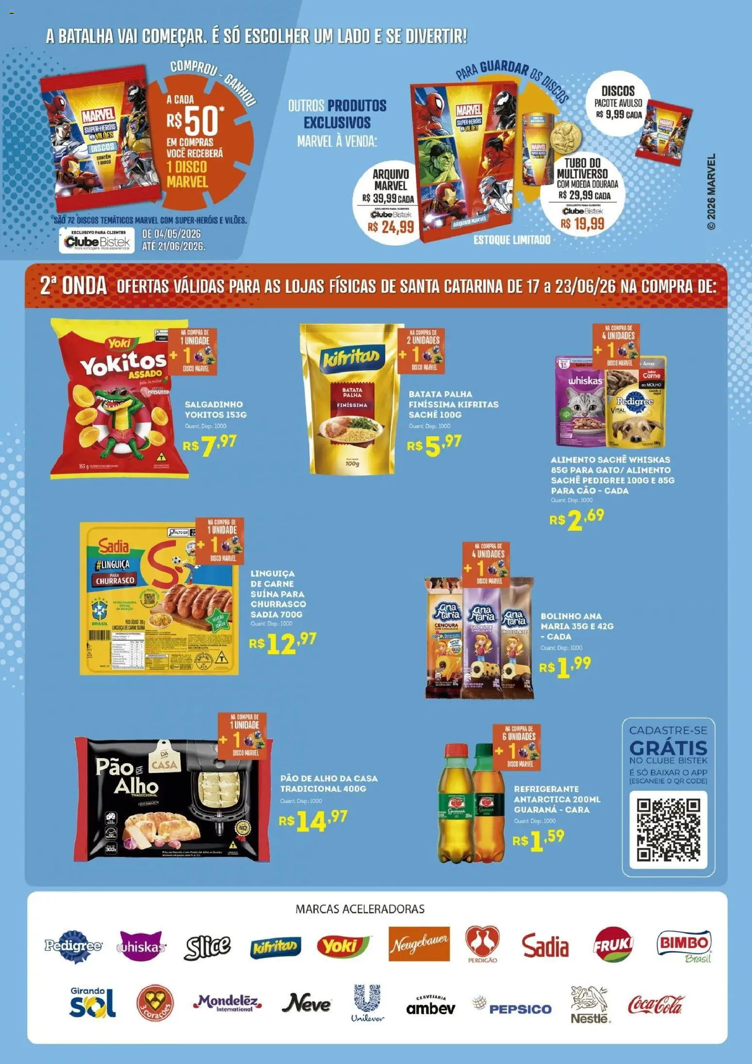 Bistek Supermercados Folheto - válido de 17.06.2026 | Página: 2 | Produtos: Neugebauer, Refrigerante, Batata, Disco