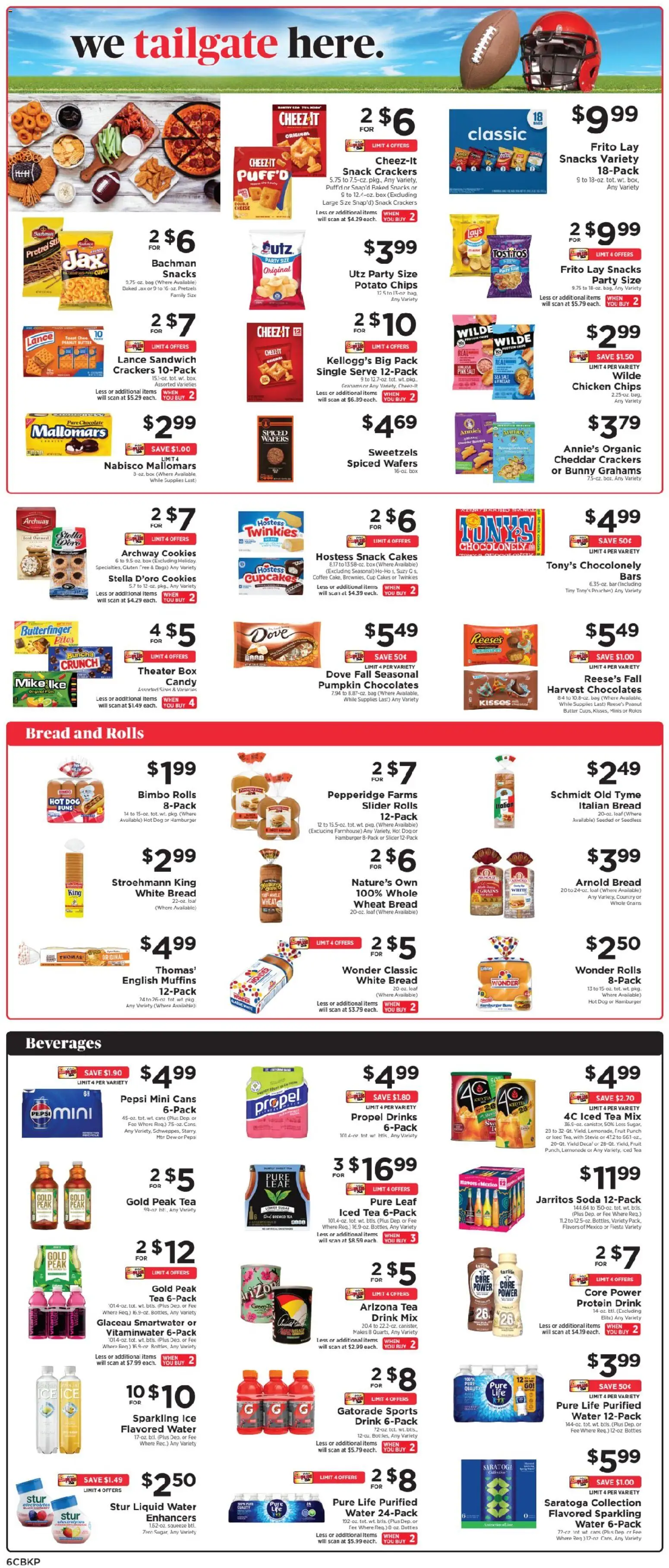 ShopRite Weekly Ad - valid from 09/06/2026 | Page: 8 | Products: Grains, Cheese, Chocolate, Peanut butter