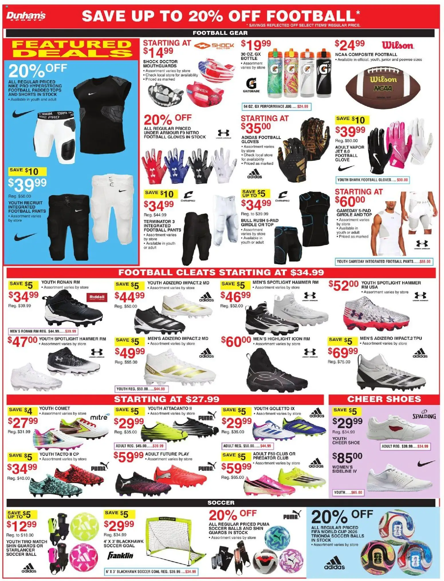Dunham's Sports Weekly Ad - valid from 07/18/2026 | Page: 3 | Products: Hammer, Pants, Shorts, Gloves