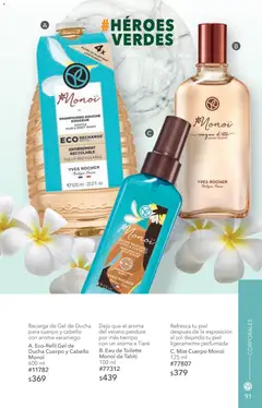 Vista previa de Yves Rocher campaña 8 2026, nuevo folleto de la tienda, válido en México a partir del 02.06.2026 | Página: 93 | Productos: Eau de toilette, Gel de ducha