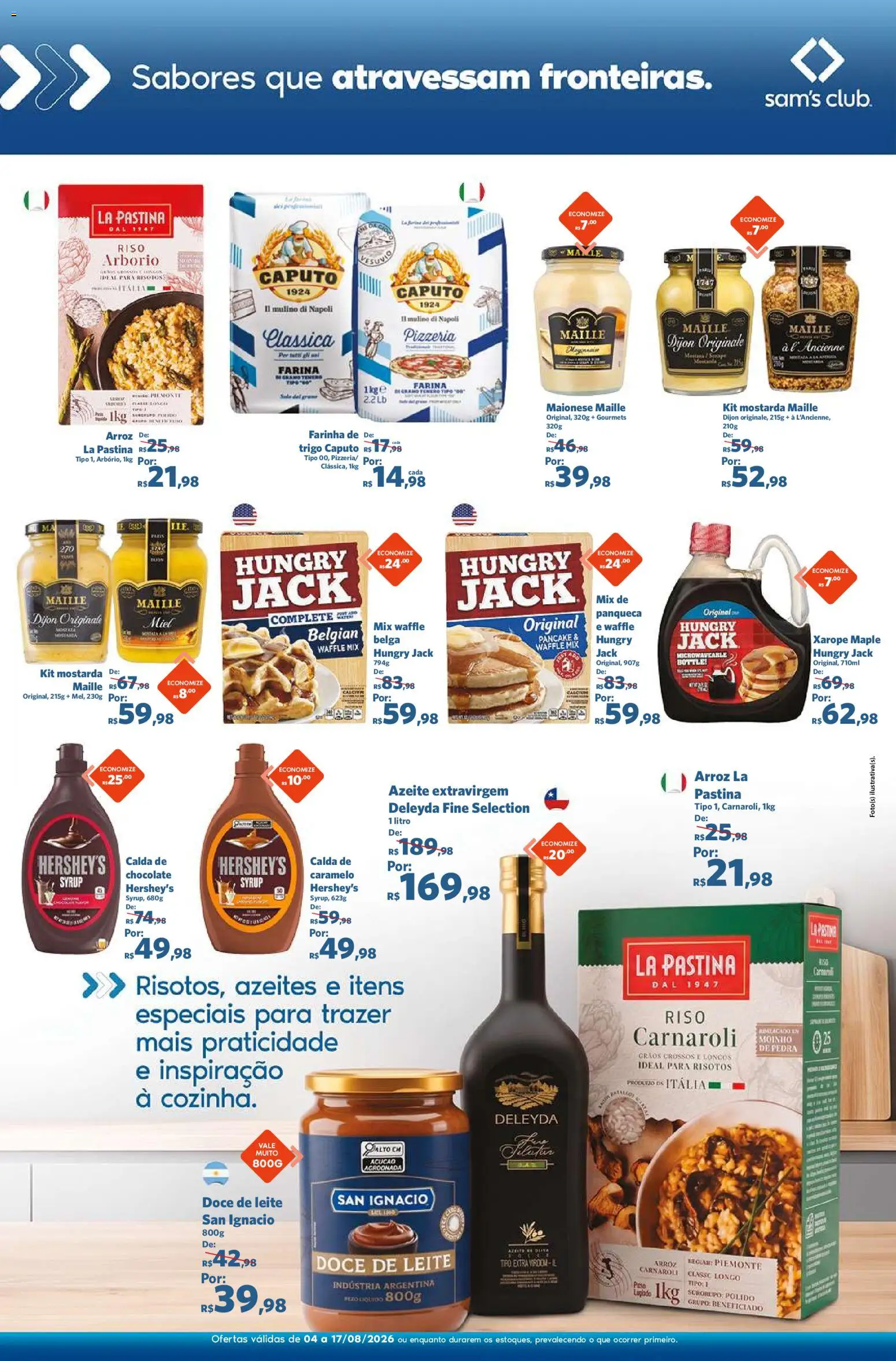 Sam's Club Folheto - válido de 04/08/2026 | Página: 10 | Produtos: Leite, Arroz, Xarope, Maionese