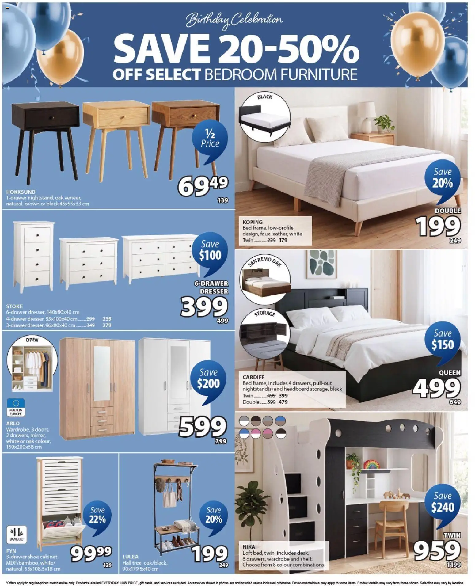 JYSK flyer valid from Sep 10, 2026 | Page: 5 | Products: Dresser, Bed, Wardrobe