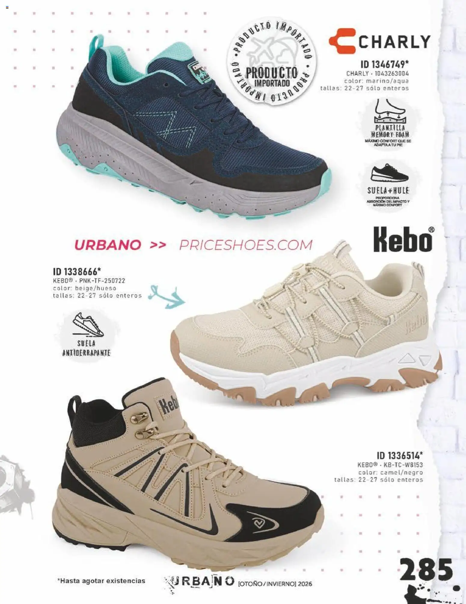 Nuevas ofertas de Price Shoes válidas en toda la República Mexicana desde el 31/07/2026. ¡Encuentra las mejores ofertas en Price Shoes catálogo Urbano! | Página: 285