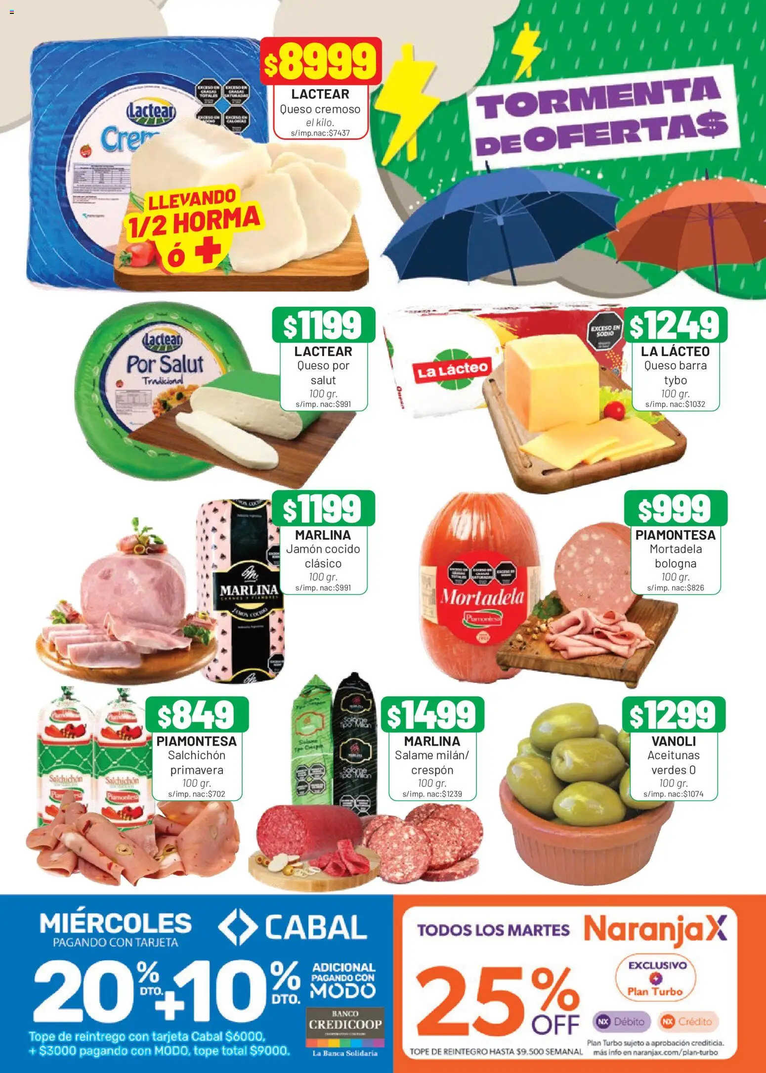 Almacor catálogo │ válido desde el 27/08/2026 | Página: 4 | Productos: Jamón cocido, Aceitunas, Queso, Jamón