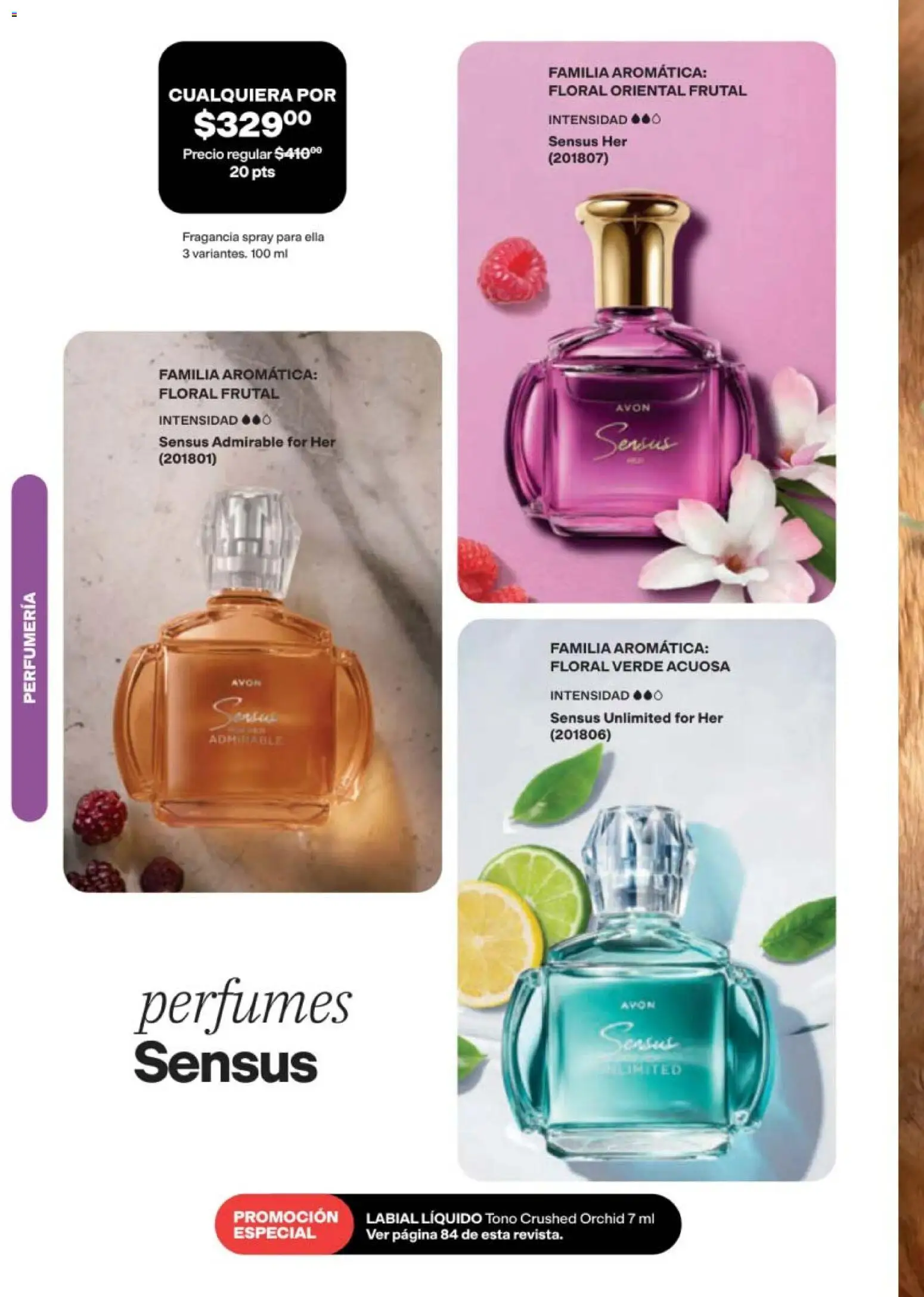 Nuevas ofertas de AVON válidas en toda la República Mexicana desde el 11/09/2026. ¡Encuentra las mejores ofertas en AVON campaña 14 2026! | Página: 80 | Productos: Perfumes, Fragancia