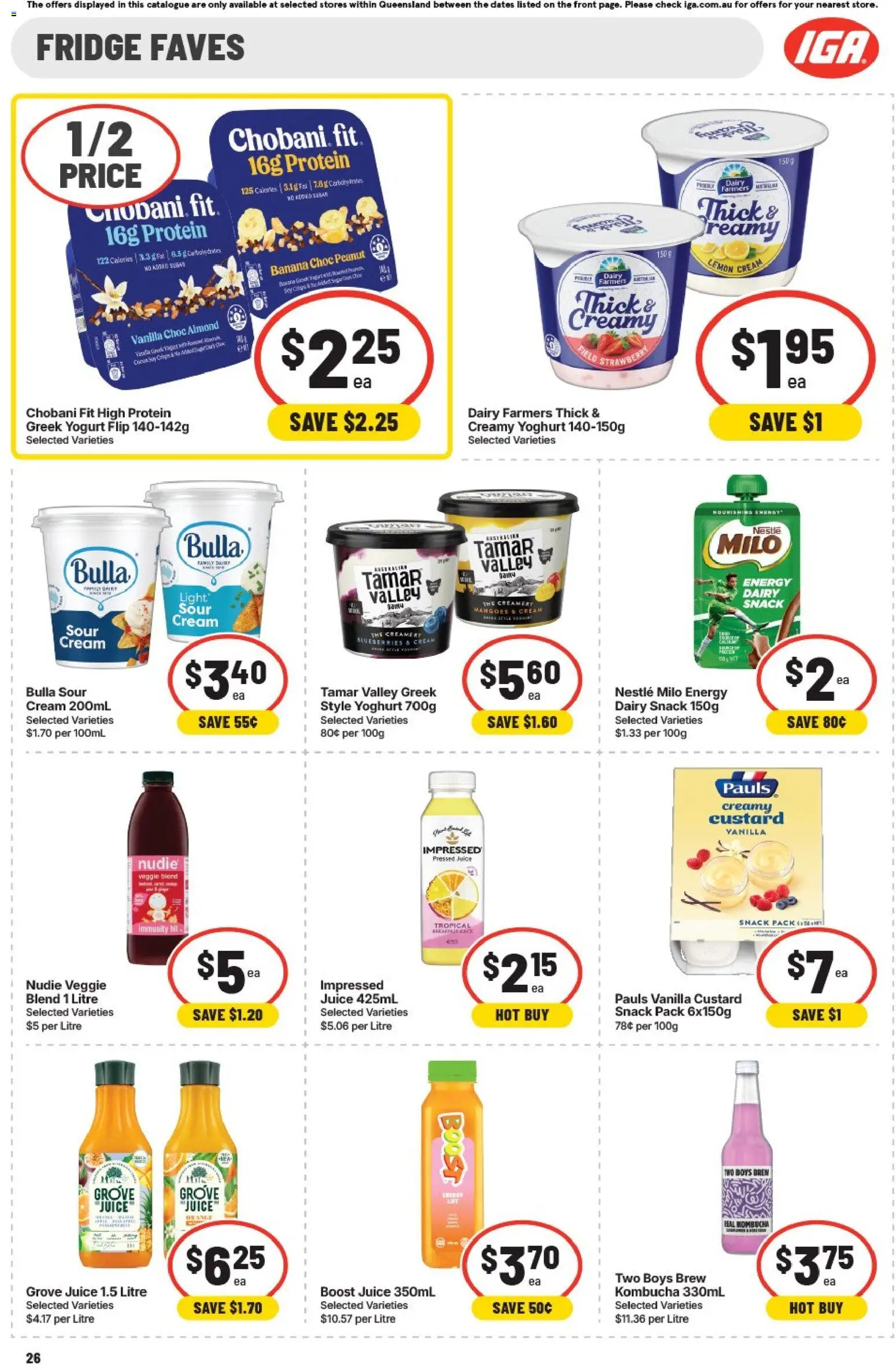 IGA catalogue - valid from 20.05.2026 | Page: 25 | Products: Light, Yoghurt, Lemon, Bag
