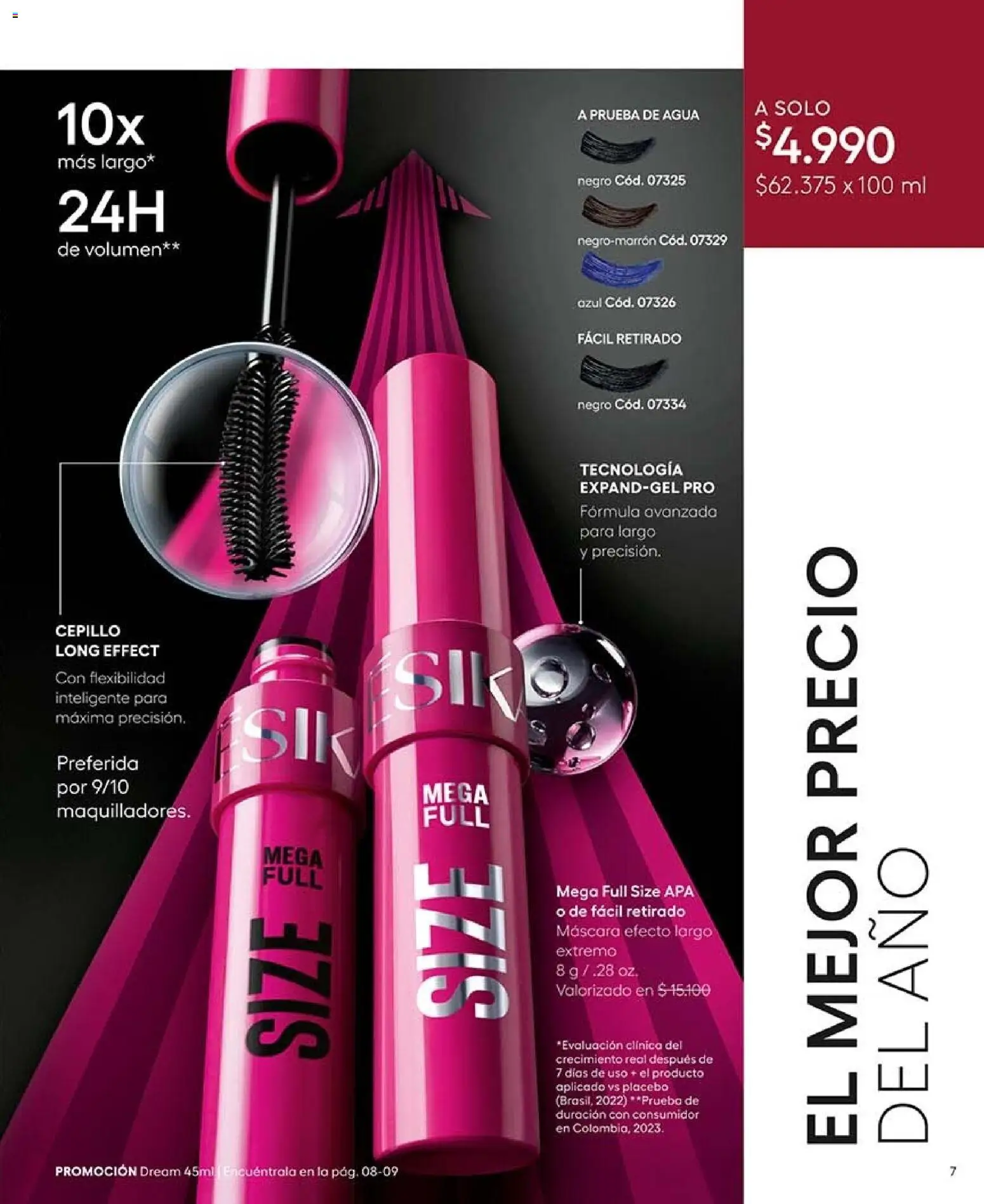 Catálogo Ésika Campaña 16 │ válido desde el 28.09.2026 | Página: 7 | Productos: Agua, Cepillo, Máscara