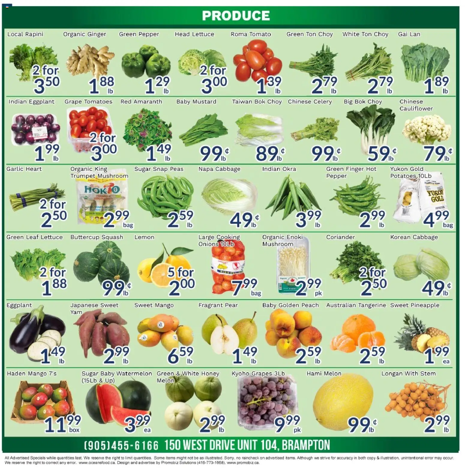 Oceans flyer valid from Aug 7, 2026 | Page: 4 | Products: Pineapple, Eggplant, Cabbage, Tomatoes