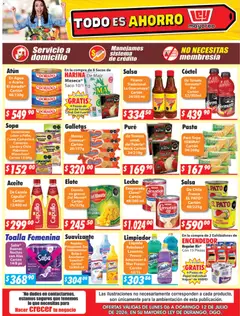 Vista previa de Casa Ley folleto, nuevo folleto de la tienda, válido en México a partir del 06/07/2026 | Página: 4 | Productos: Agua, Leche, Pure de Tomate, Limpiador