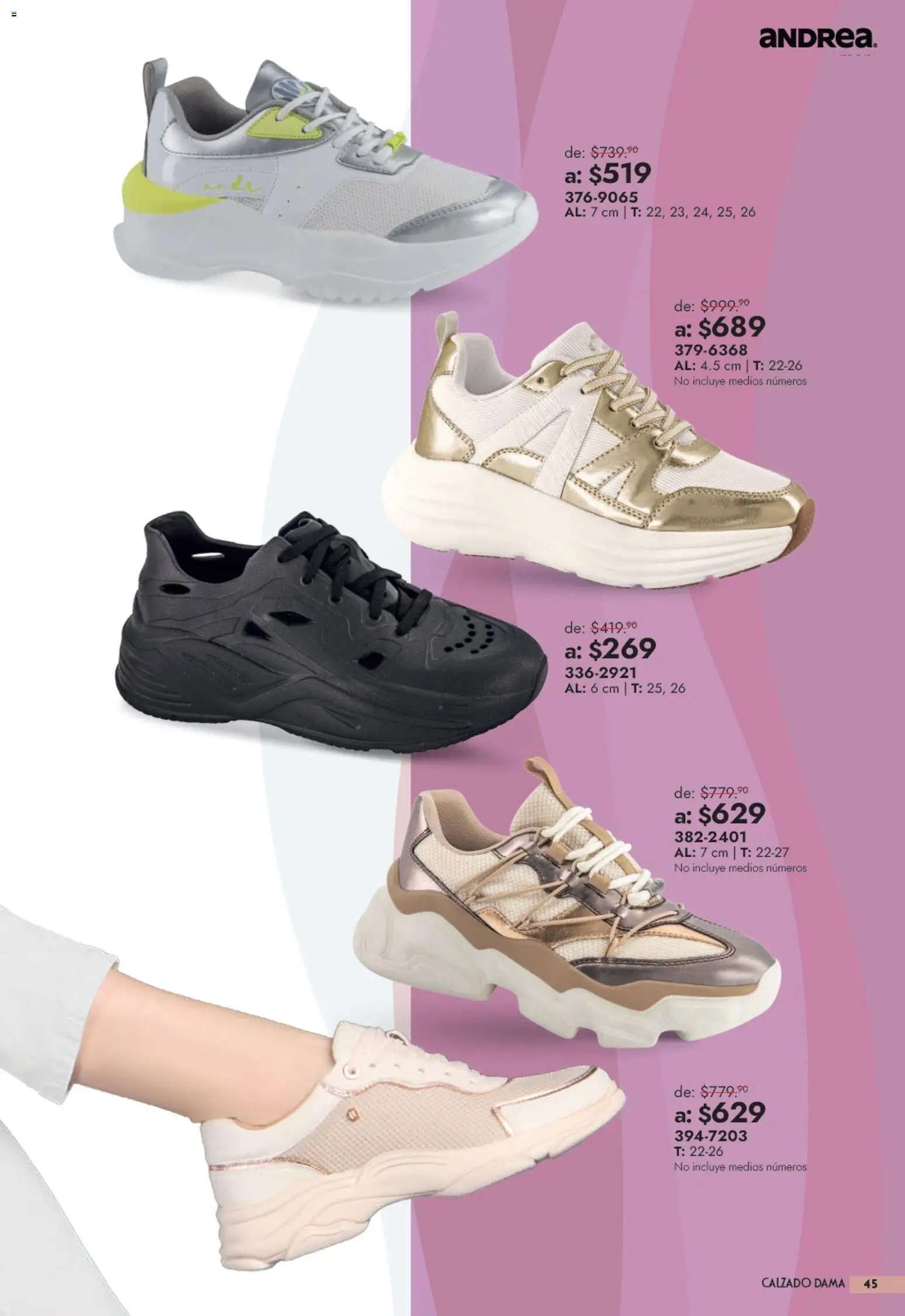 Nuevas ofertas de Andrea válidas en toda la República Mexicana desde el 13/09/2026. ¡Encuentra las mejores ofertas en Andrea catálogo Outlet! | Página: 45