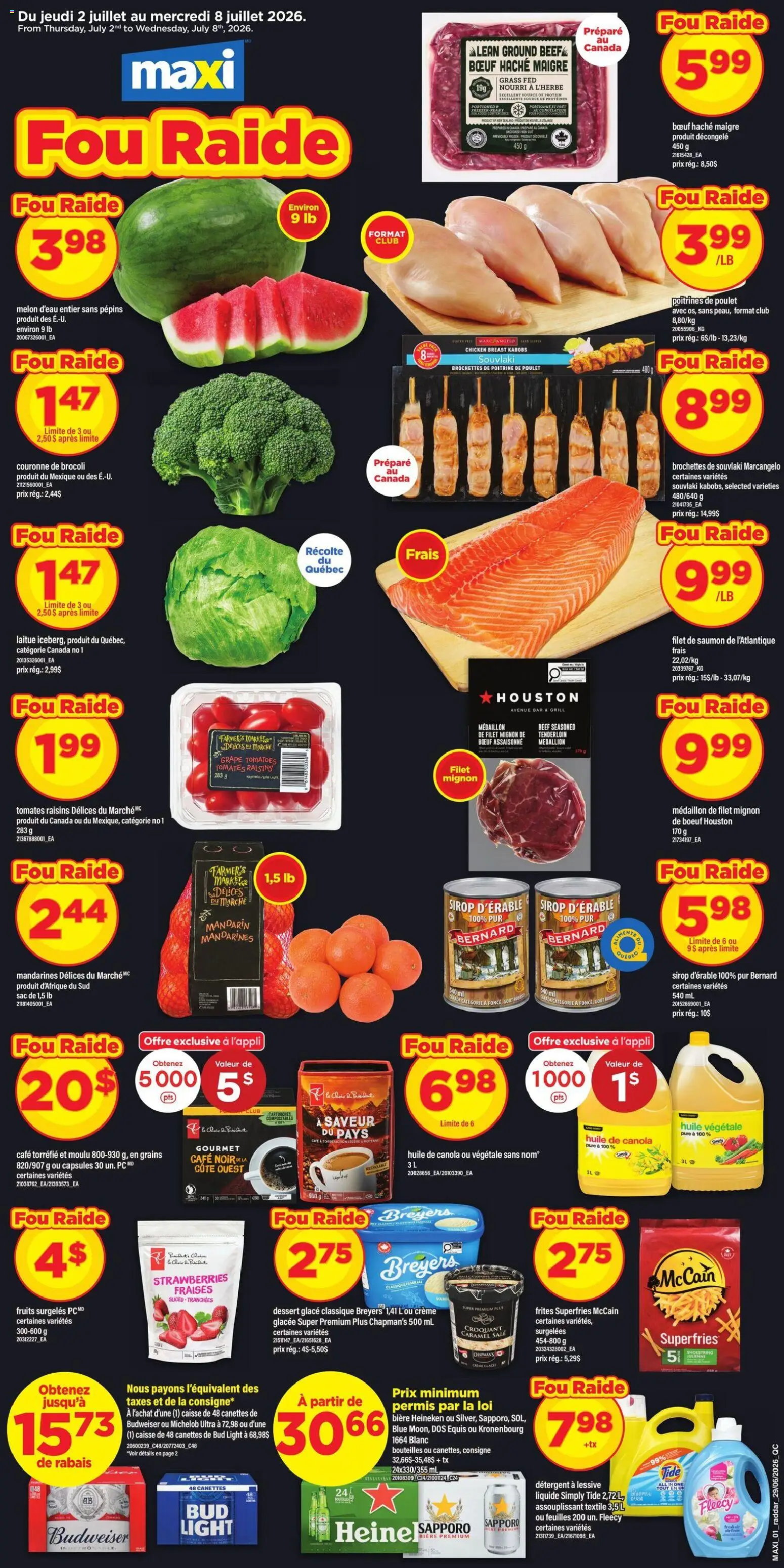 Maxi flyer valid from Jul 2, 2026 | Page: 1