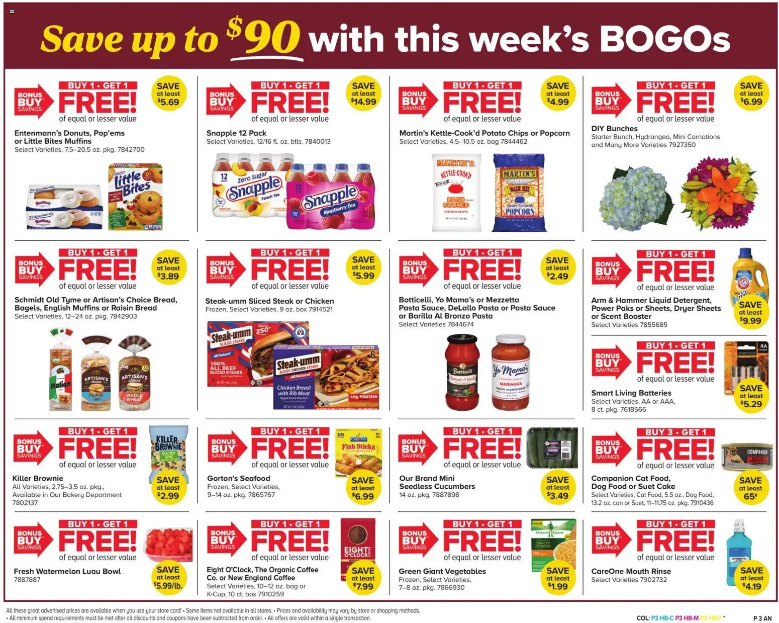 Giant Weekly Ad - valid from 09/18/2026 | Page: 3 | Products: Fish sticks, Sugar, Cake, Steak