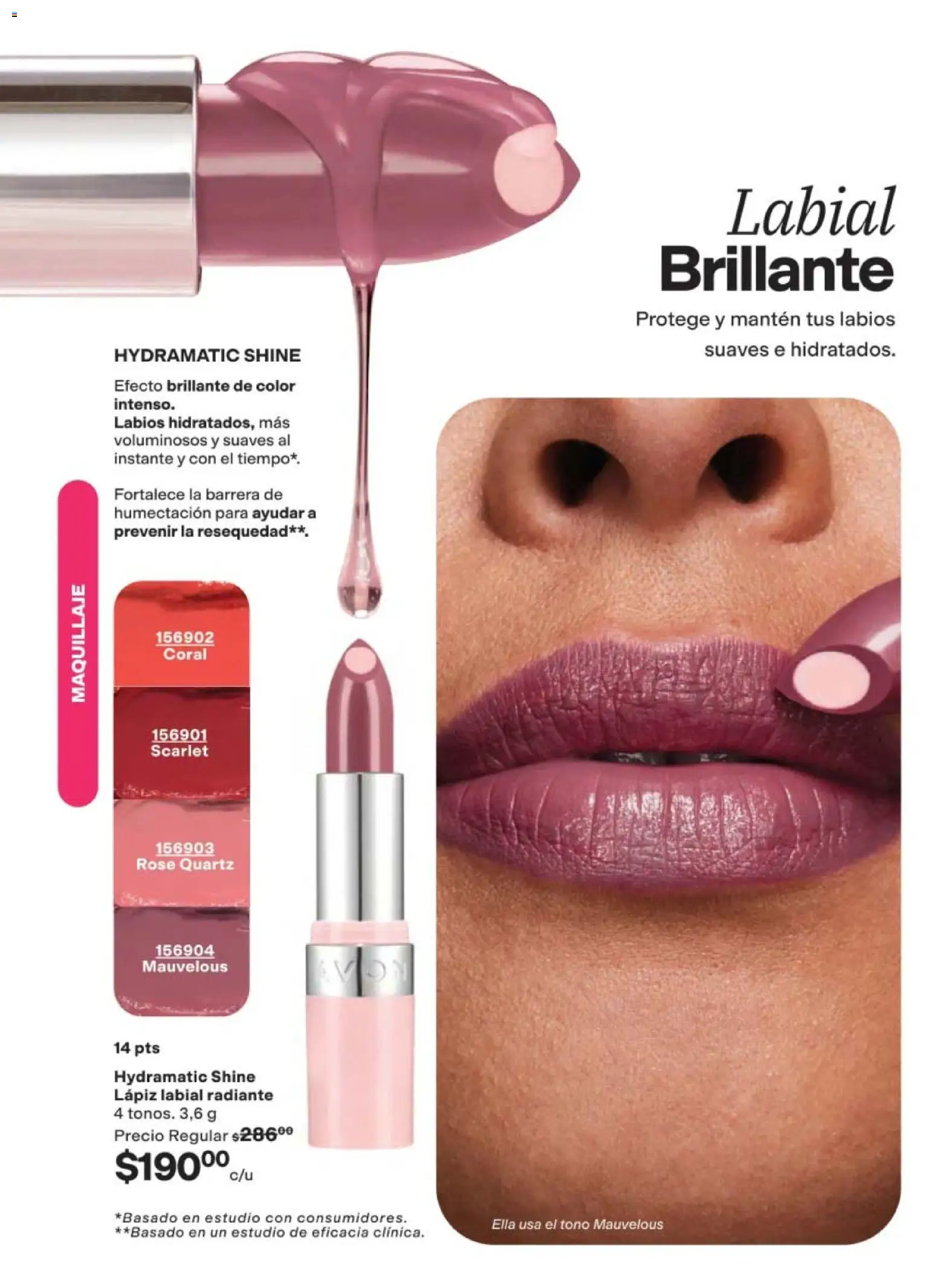 Nuevas ofertas de AVON válidas en toda la República Mexicana desde el 02.04.2026. ¡Encuentra las mejores ofertas en AVON campaña 6 2026! | Página: 80 | Productos: Radiante, Maquillaje, Lápiz labial