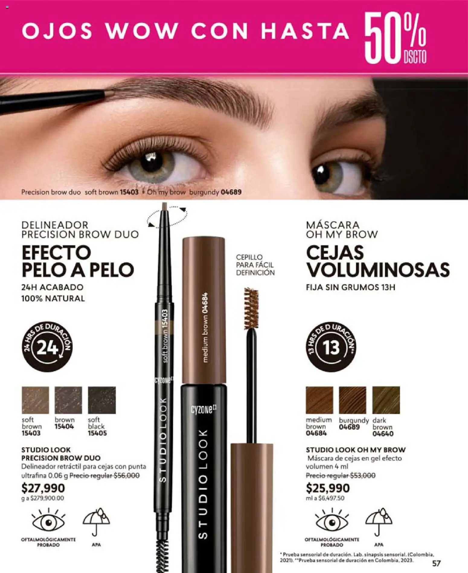 CyZone revista - valida desde el 19.05.2026 | Página: 57 | Productos: Cepillo, Máscara, Delineador