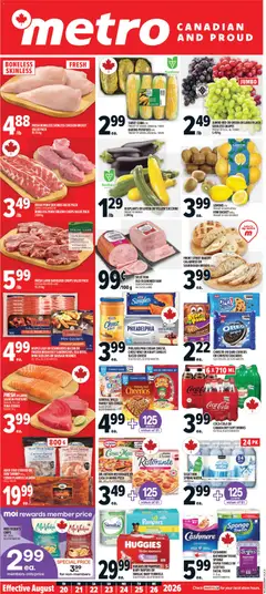 Preview of Metro weekly flyer / circulaire from shop Metro valid from Aug 20, 2026