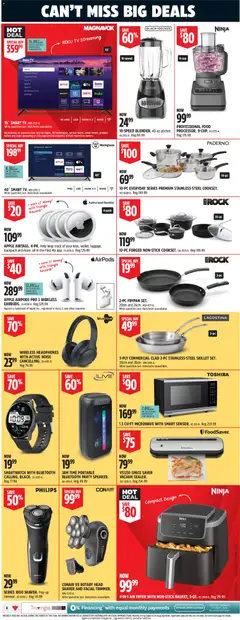 Preview of Canadian Tire - Summer Big Red Sale from shop Canadian Tire valid from 04.06.2026 | Page: 6 | Products: Backpack, Tv, Shaver, Fryer