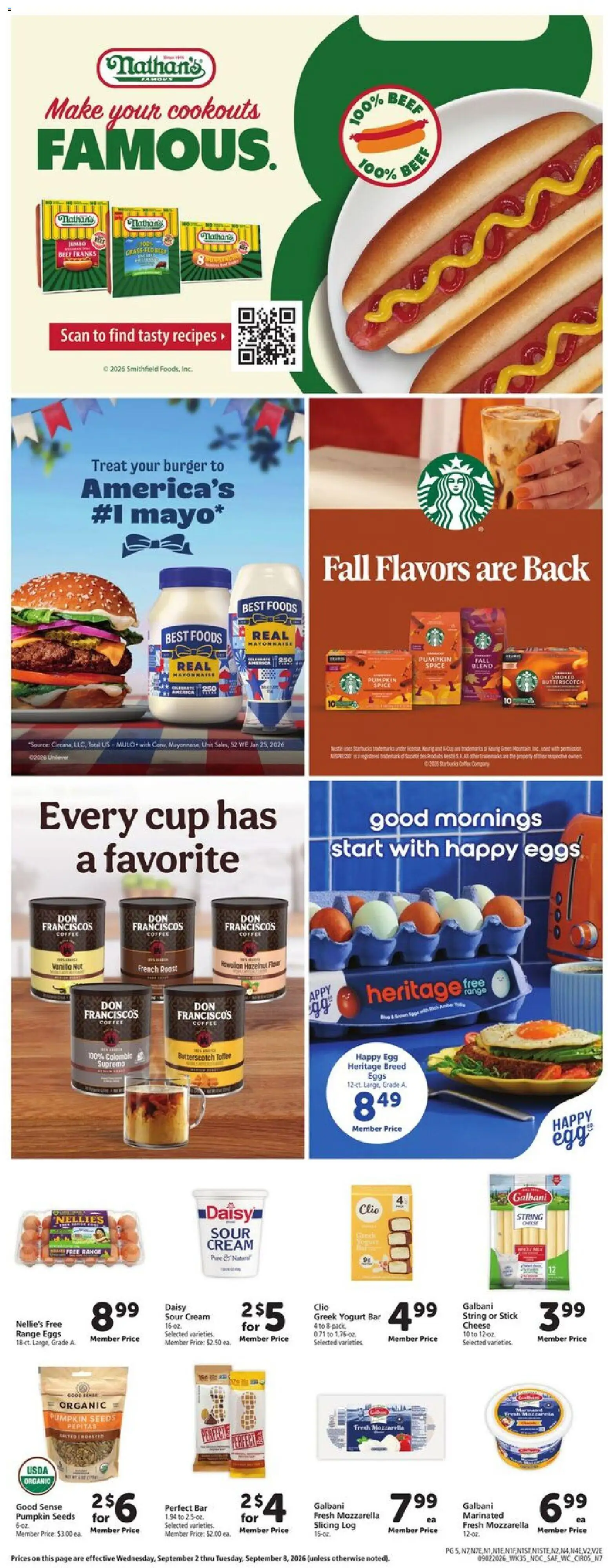 Safeway Weekly Ad - valid from 09/02/2026 | Page: 5 | Products: Wc, Yogurt, Eggs, Greek yogurt