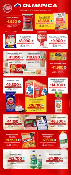 Olímpica -Especial Precios Rojos -  Vista previa de la revista de la tienda Olímpica valido desde el 15/09/2026 | Página: 2