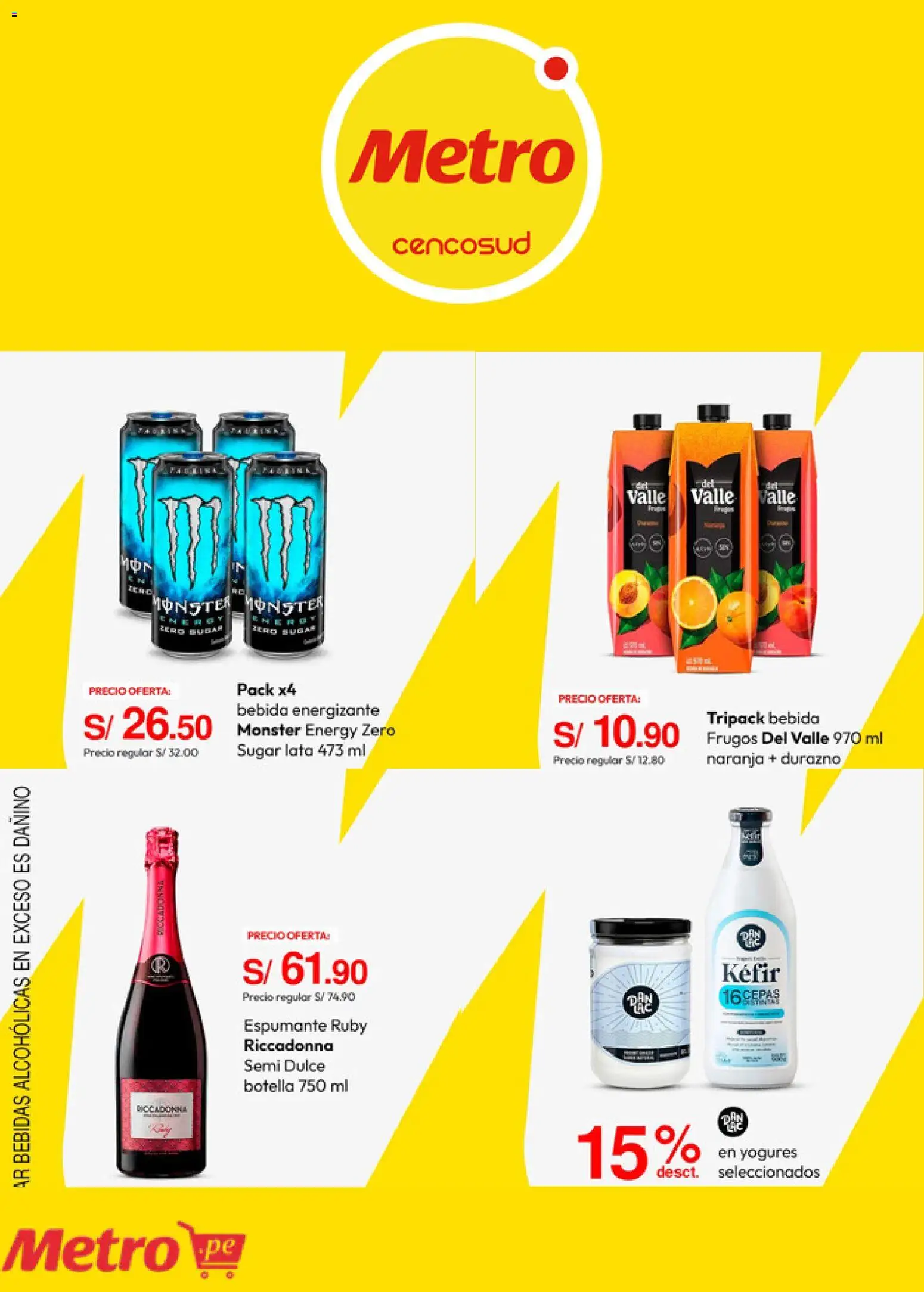 Catálogo Metro válido desde 10/08/2026 | Página: 3 | Productos: Bebidas, Kéfir