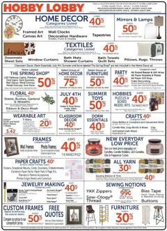 Preview of Hobby Lobby weekly ads valid from 21.06.2026