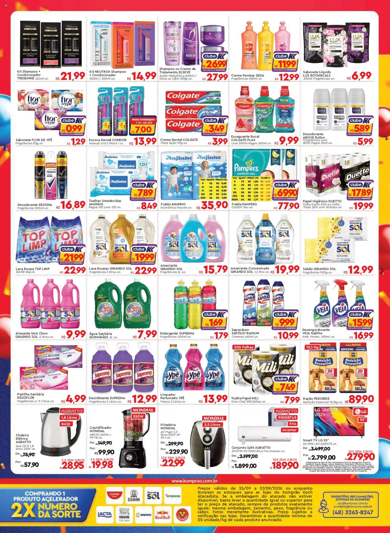 Komprao Atacadista Folheto - válido de 25/09/2026 | Página: 4 | Produtos: Fragrância, Condicionador, Desengordurante, Enxaguante bucal