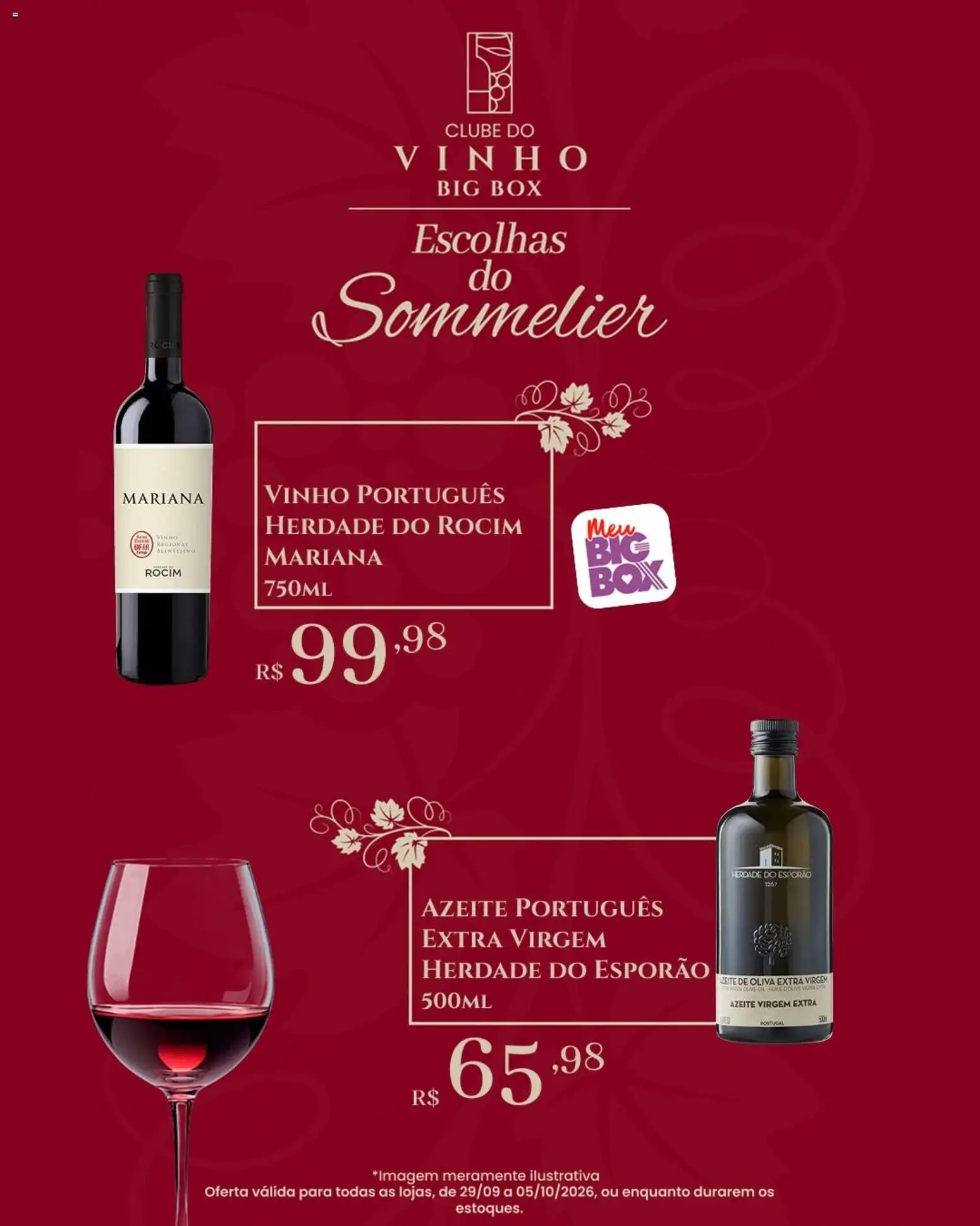 Big Box Folheto - válido de 29/09/2026 | Página: 5 | Produtos: Vinho, Azeite de oliva, Azeite