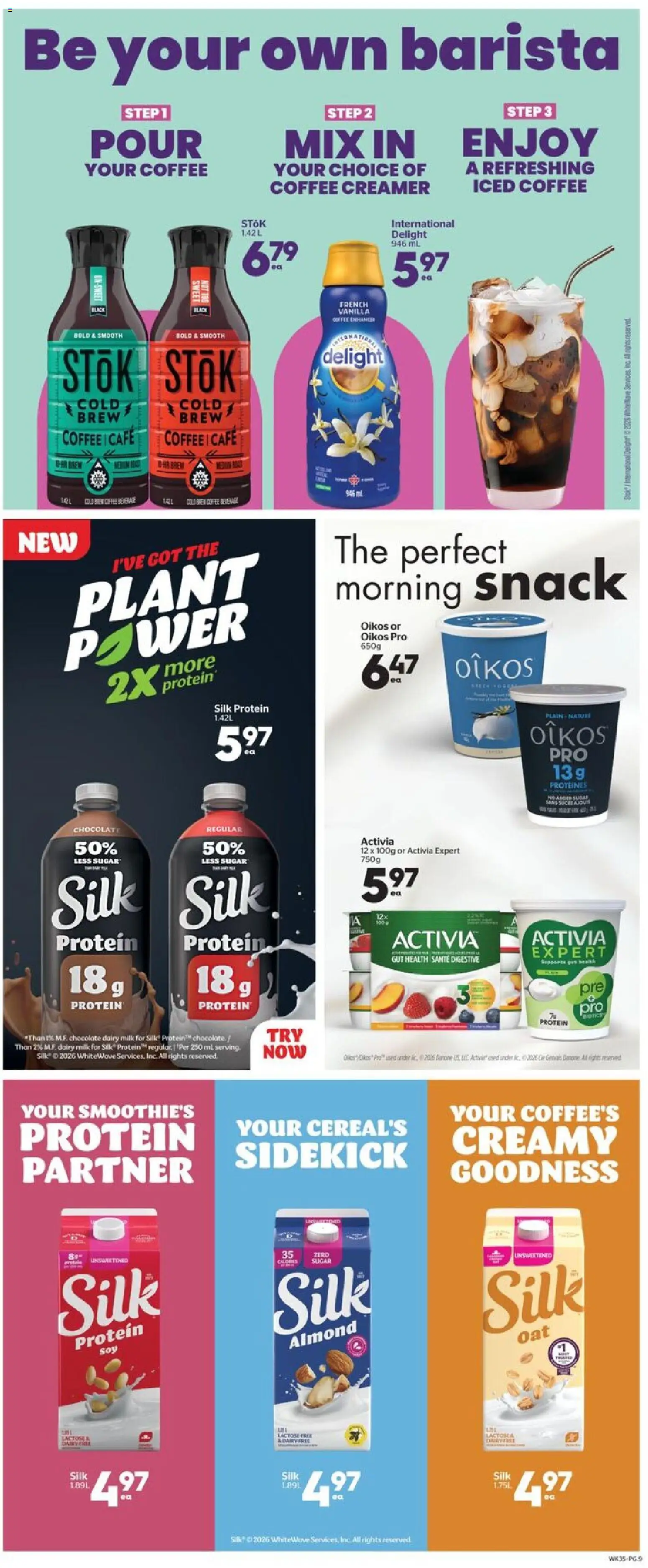Calgary Co-op flyer valid from Jul 2, 2026 | Page: 8 | Products: Milk, Coffee, Chocolate