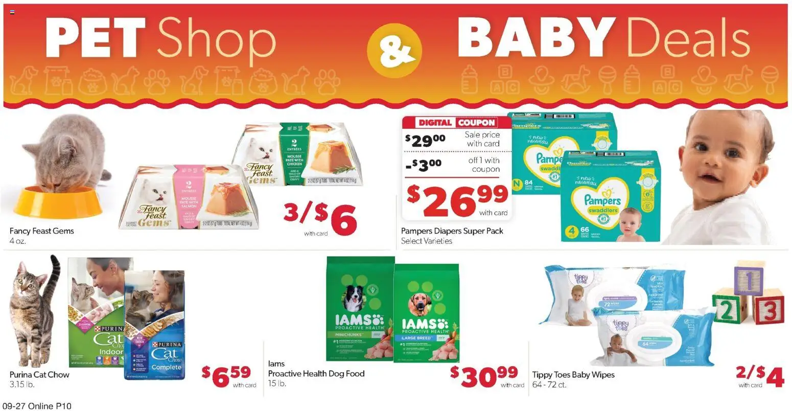 Family Fare Weekly Ad - SD - valid from 09/27/2026 | Page: 15 | Products: Diapers, Chicken, Pâté, Salmon