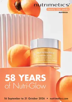 Preview of Nutrimetics 58 Years of Nutri-Glow - valid from 16/09/2026