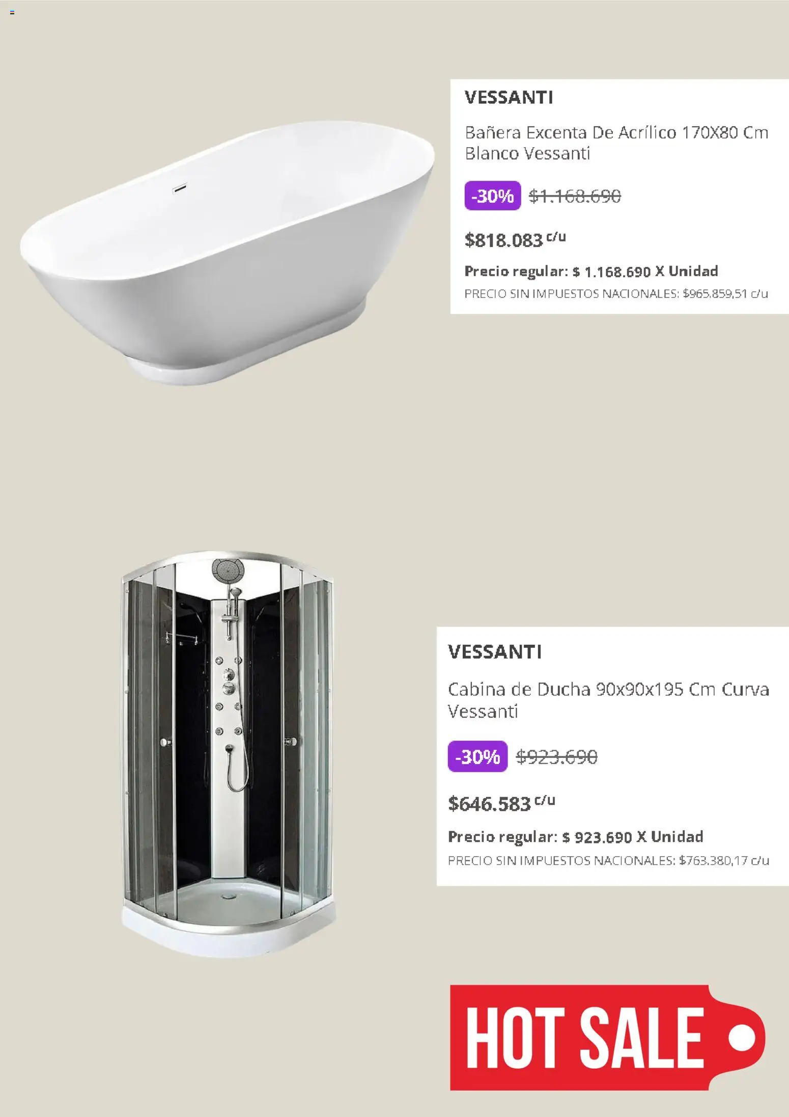 Blaisten - Hot Sale │ válido desde el 11.05.2026 | Página: 3 | Productos: Bañera, Ducha