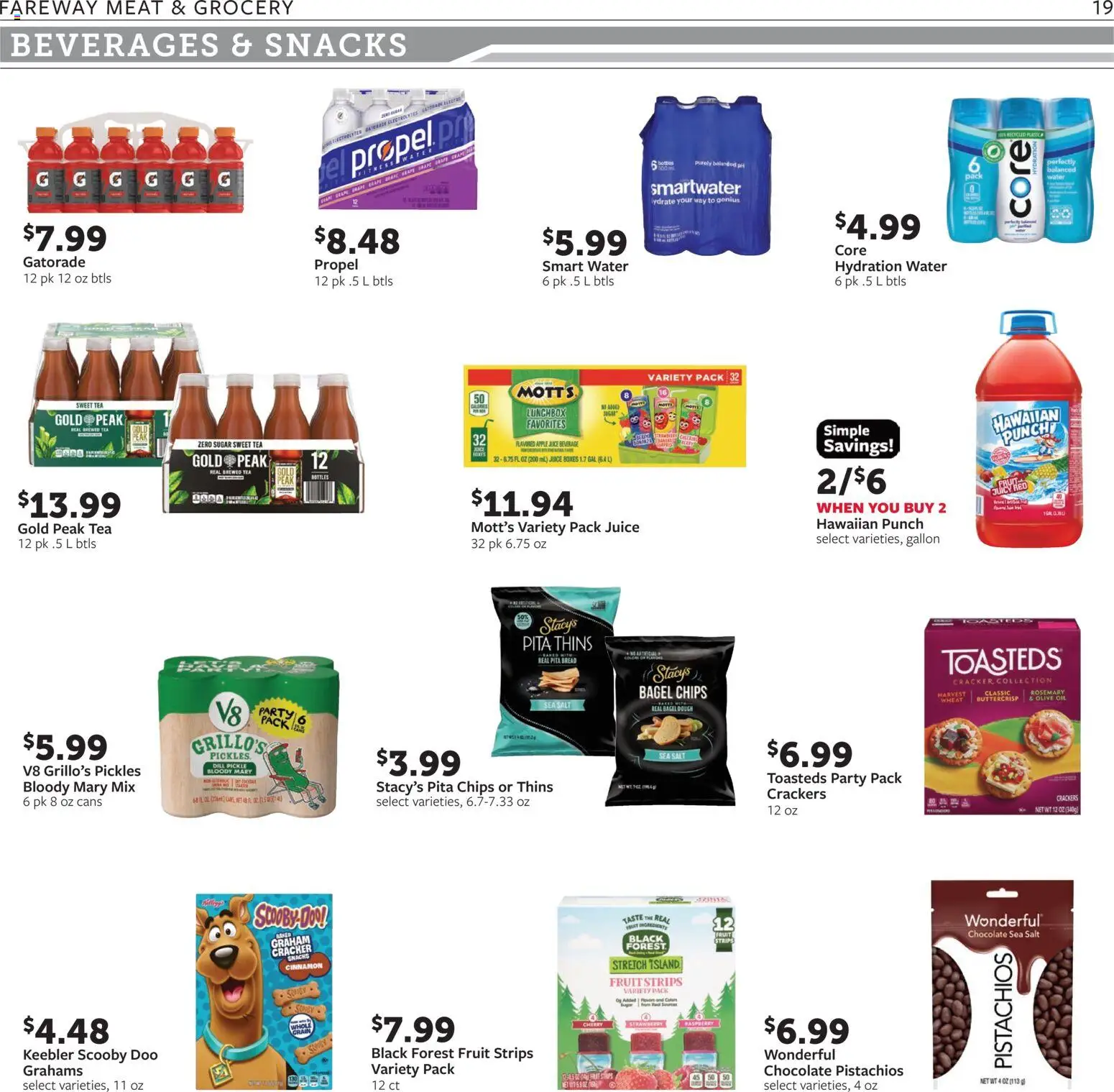 Fareway Weekly Ad - valid from 08/31/2026 | Page: 19 | Products: Pita bread, Beverages, Bread, Pistachios