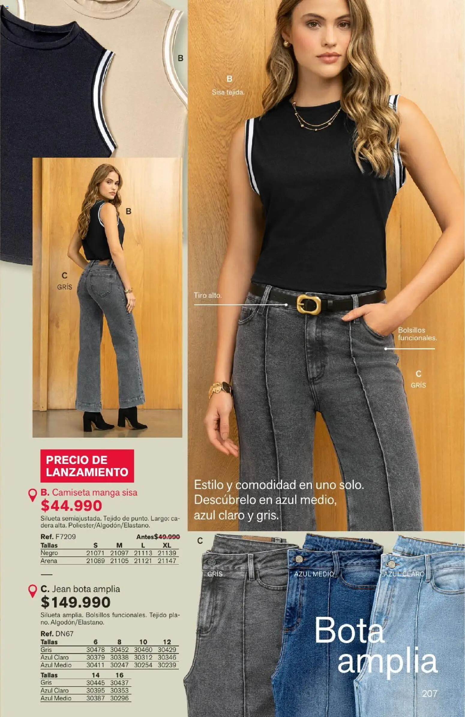 Leonisa revista - valida desde el 04/08/2026 | Página: 207 | Productos: Jean, Camiseta, Camiseta manga sisa