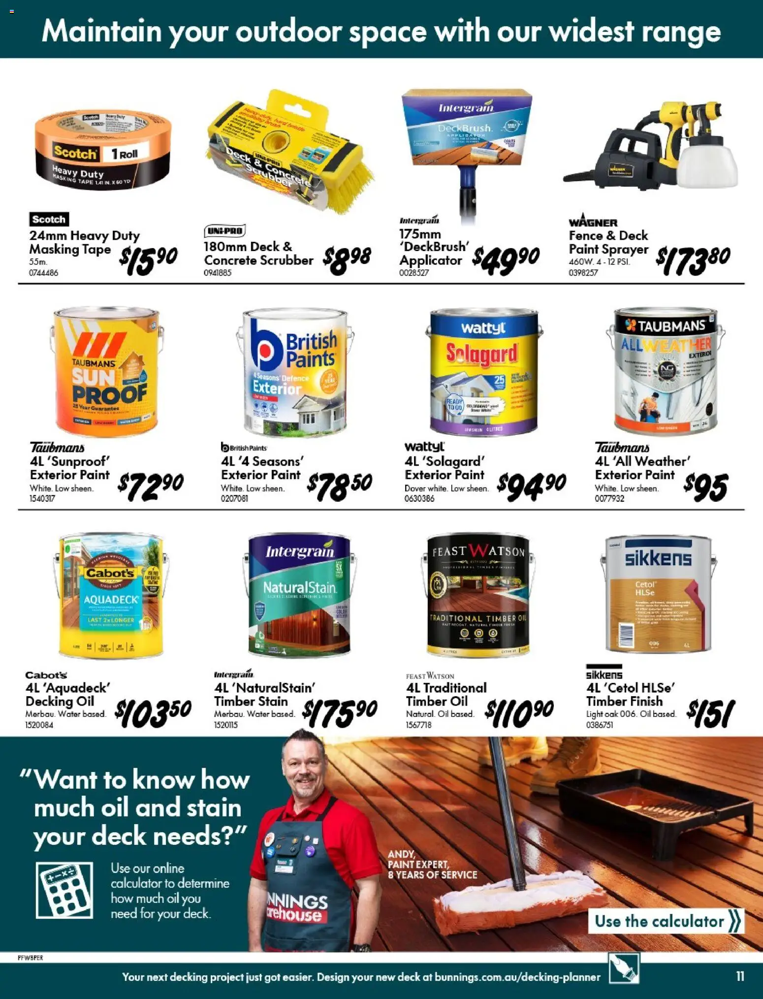 Bunnings Warehouse catalogue - valid from 20.05.2026 | Page: 11 | Products: Light, Oil, Decking, Water