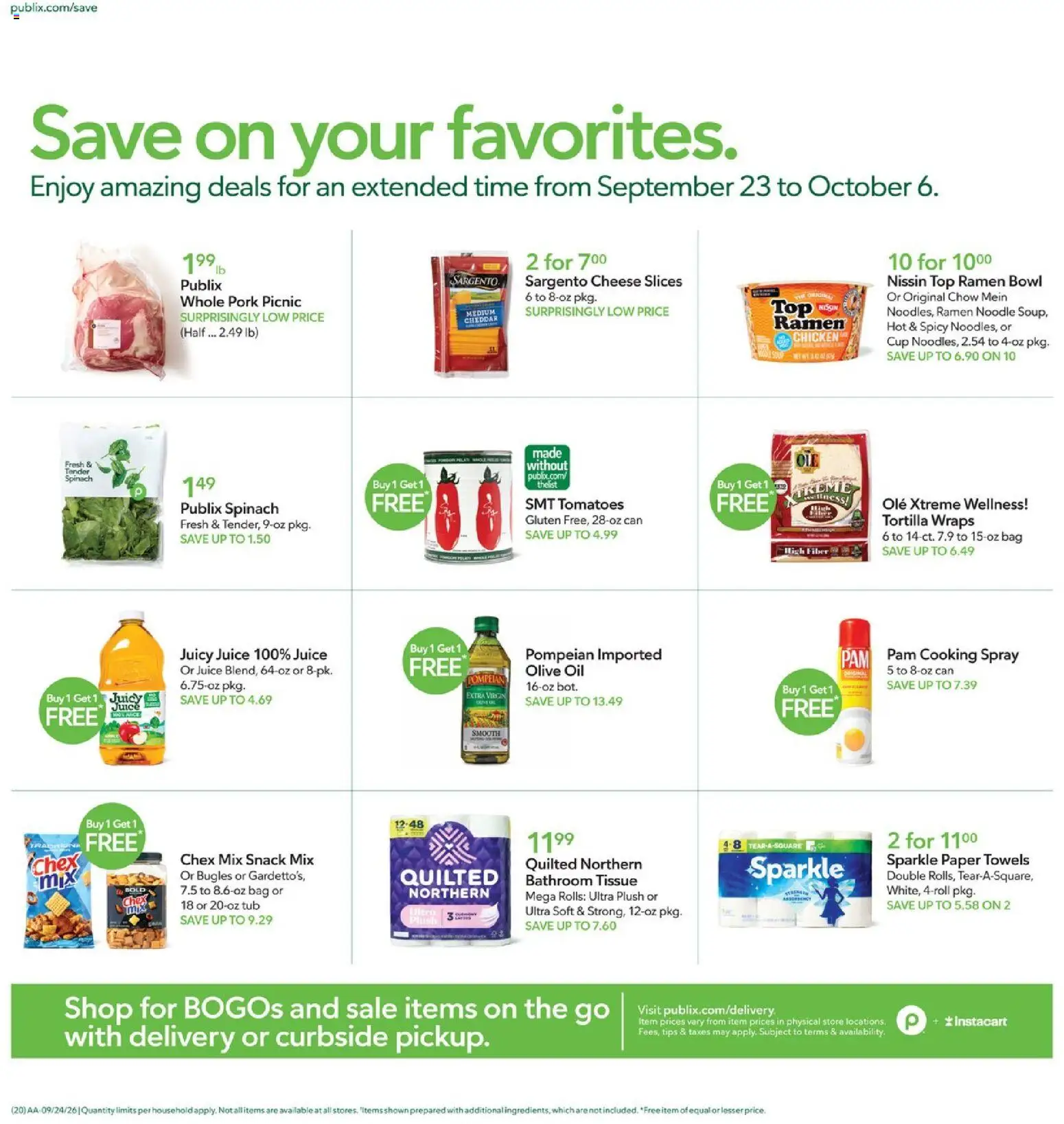 Publix Weekly Ad - valid from 09/23/2026 | Page: 20