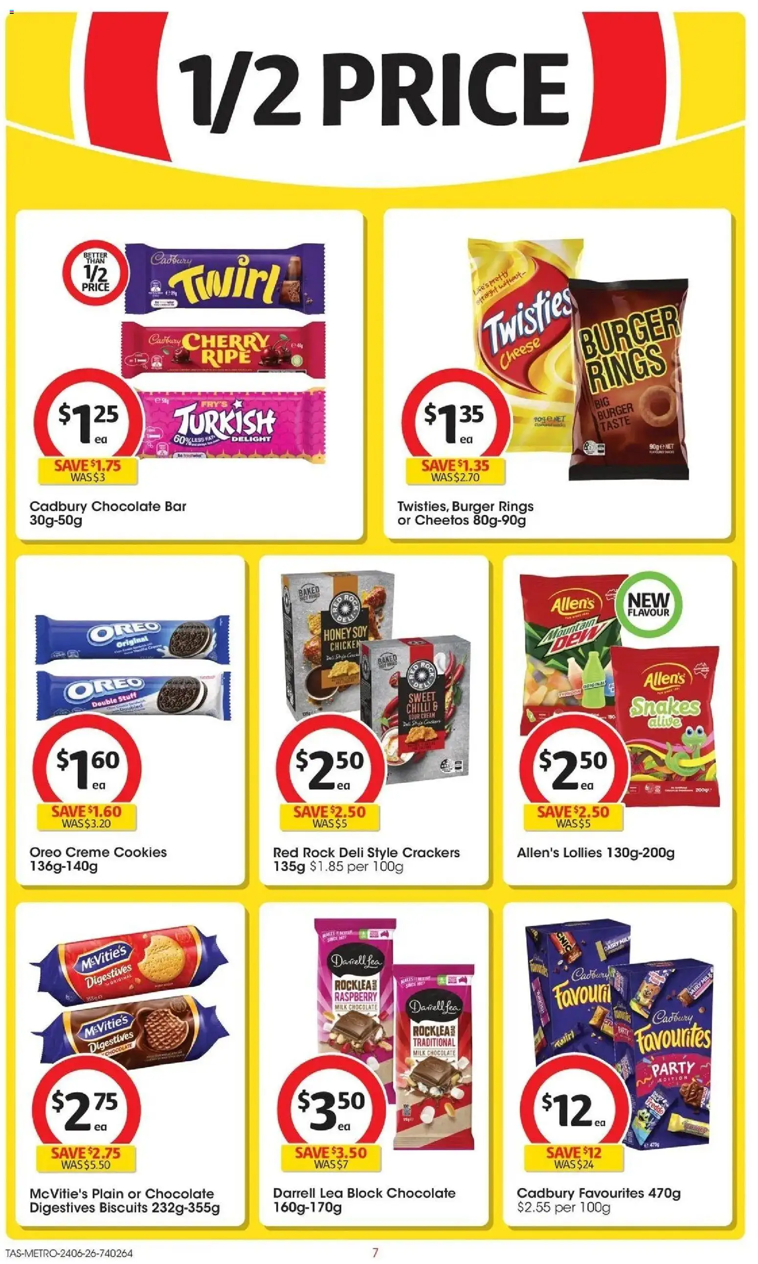 Coles catalogue - valid from 24/06/2026 | Page: 7 | Products: Cheese, Chocolate, Lollies, Chilli