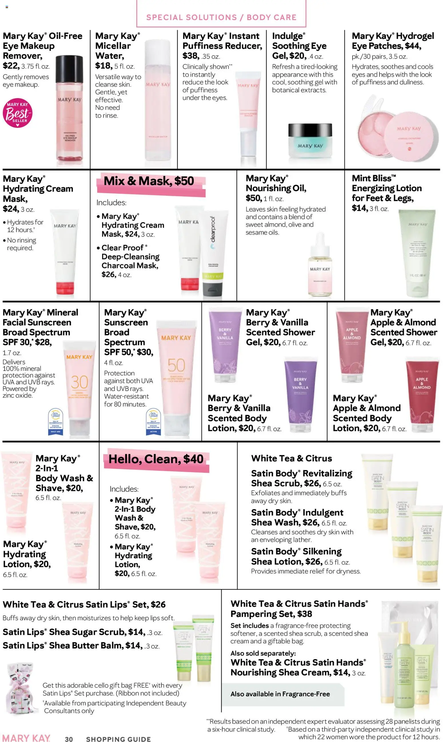 Mary Kay The Look Summer 2026 - valid from 16.05.2026 | Page: 30 | Products: Shower, Butter, Salt, Bag