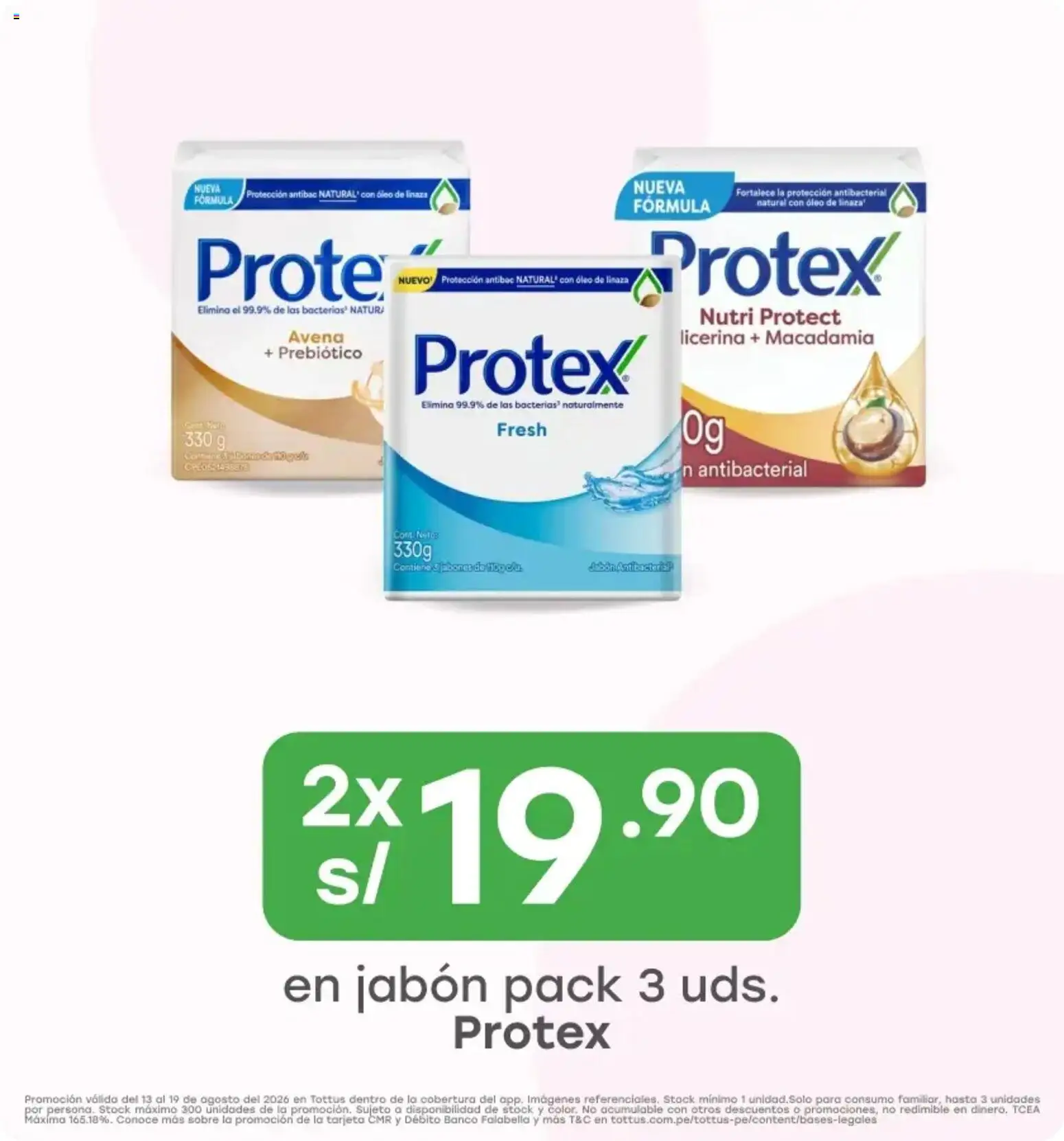 Catálogo Tottus válido desde 13/08/2026 | Página: 2 | Productos: Jabón, Avena