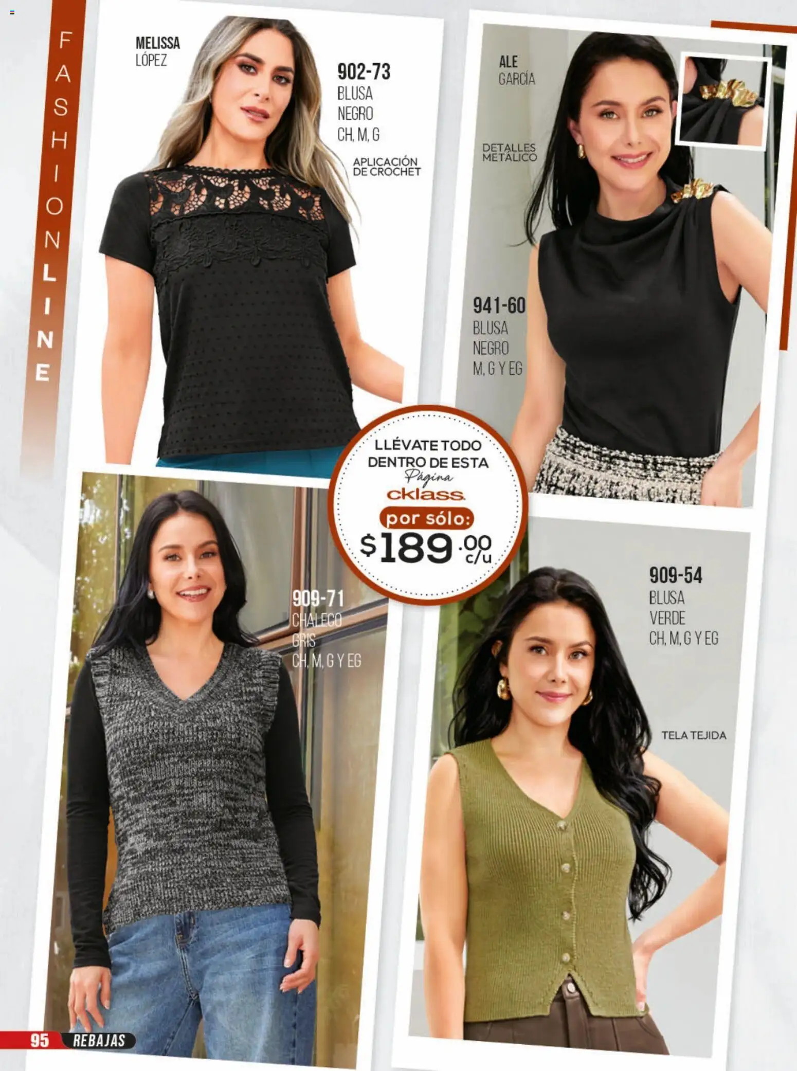 Nuevas ofertas de Cklass válidas en toda la República Mexicana desde el 23/06/2026. ¡Encuentra las mejores ofertas en Cklass catálogo Rebajas sobre rebajas ropa! | Página: 96 | Productos: Blusa, Chaleco