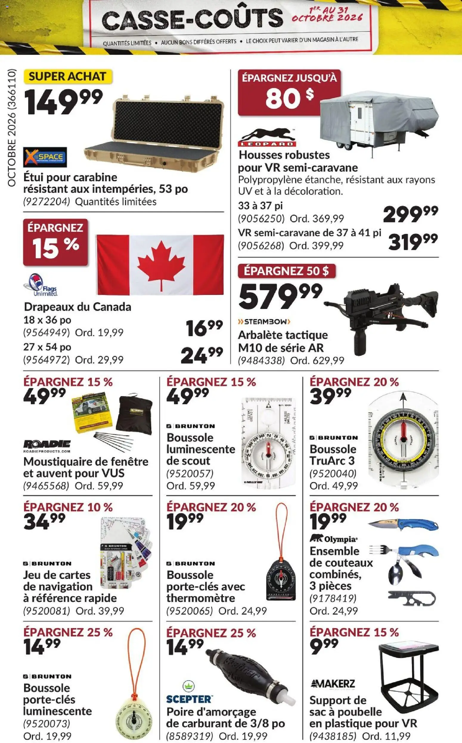 Princess Auto flyer valid from Oct 1, 2026 | Page: 8 | Products: Navigation