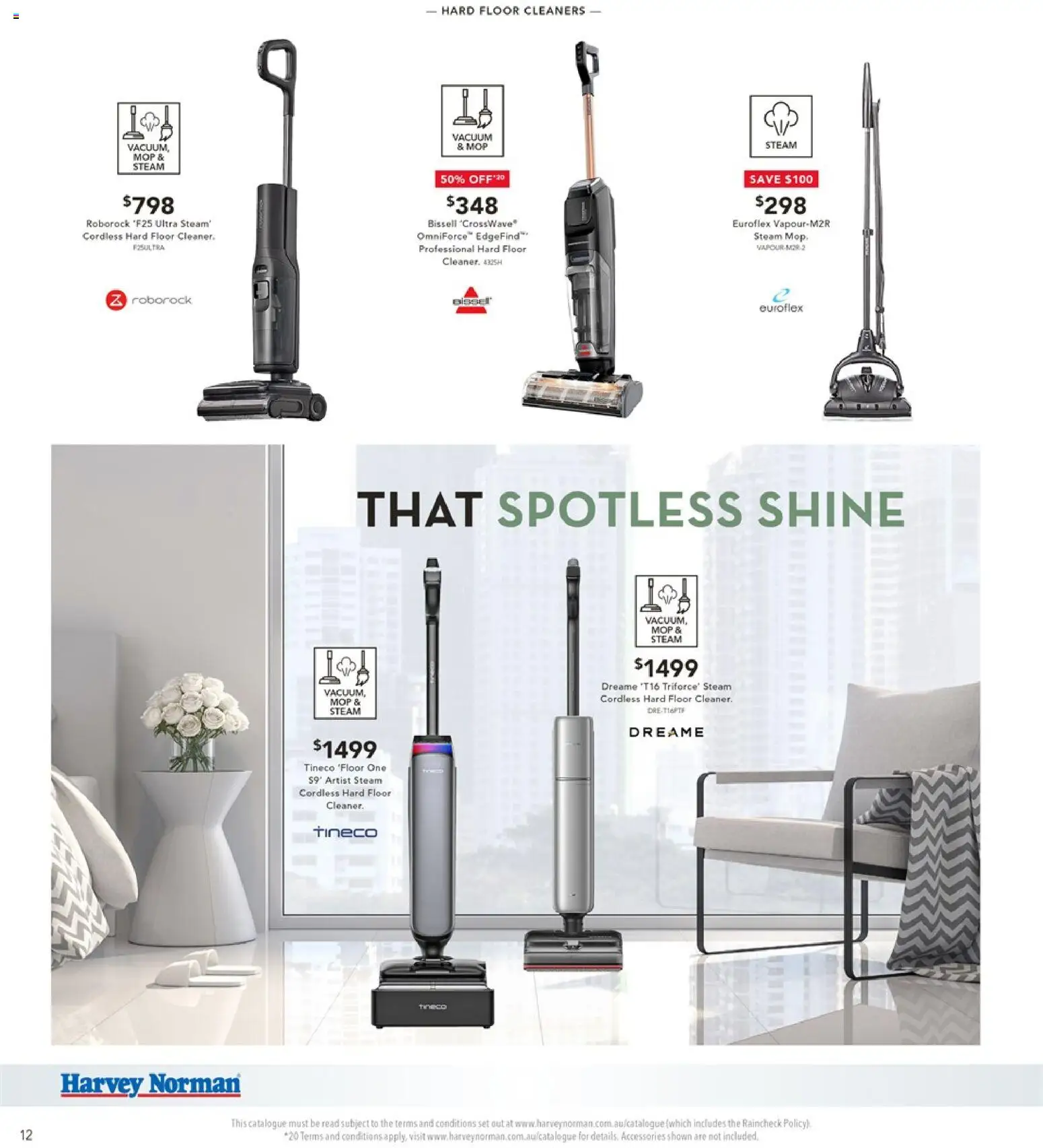 Harvey Norman catalogue - valid from 01/10/2026 | Page: 12 | Products: Mop, Steam Mop, Floor cleaners, Accessories
