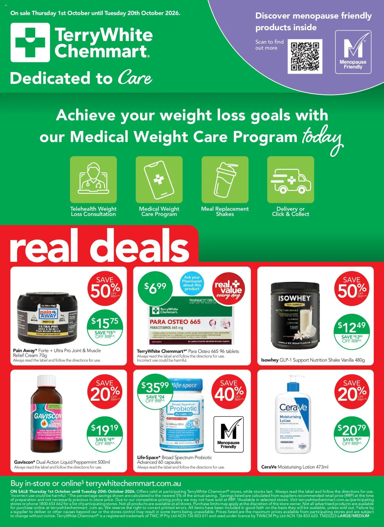 Terry White catalogue - valid from 01/10/2026 | Page: 1 | Products: Capsules, Ice, Vanilla, Pain relief