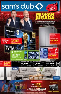 Vista previa de Sam's Club Hot Sale, nuevo folleto de la tienda, válido en México a partir del 25.05.2026