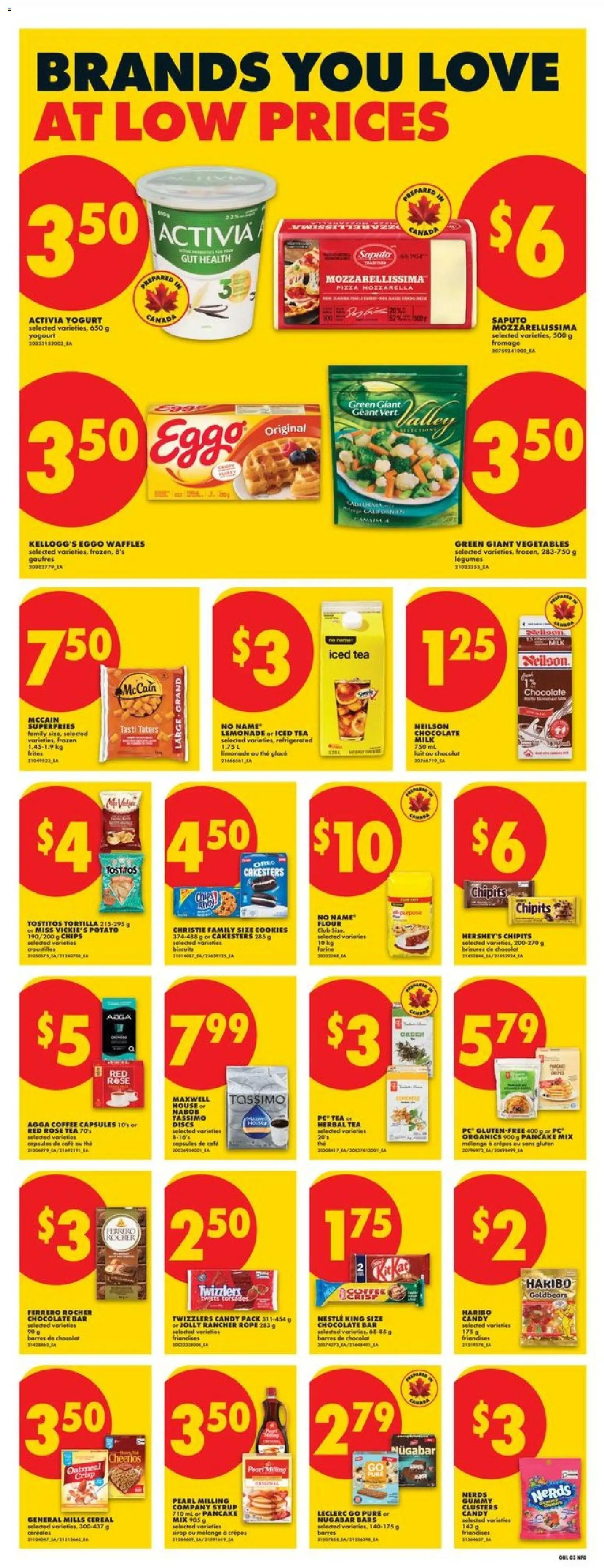 No Frills flyer valid from 07.05.2026 | Page: 7 | Products: Milk, Yogurt, Chocolate, Pizza