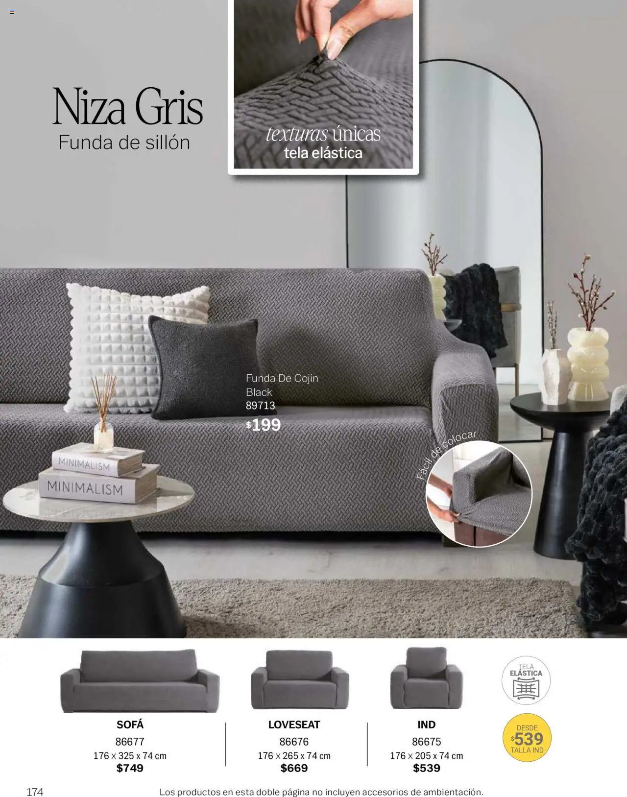 Nuevas ofertas de Vianney válidas en toda la República Mexicana desde el 15/08/2025. ¡Encuentra las mejores ofertas en Vianney - Catálogo Invierno! | Página: 176 | Productos: Sofá, Sillón, Funda