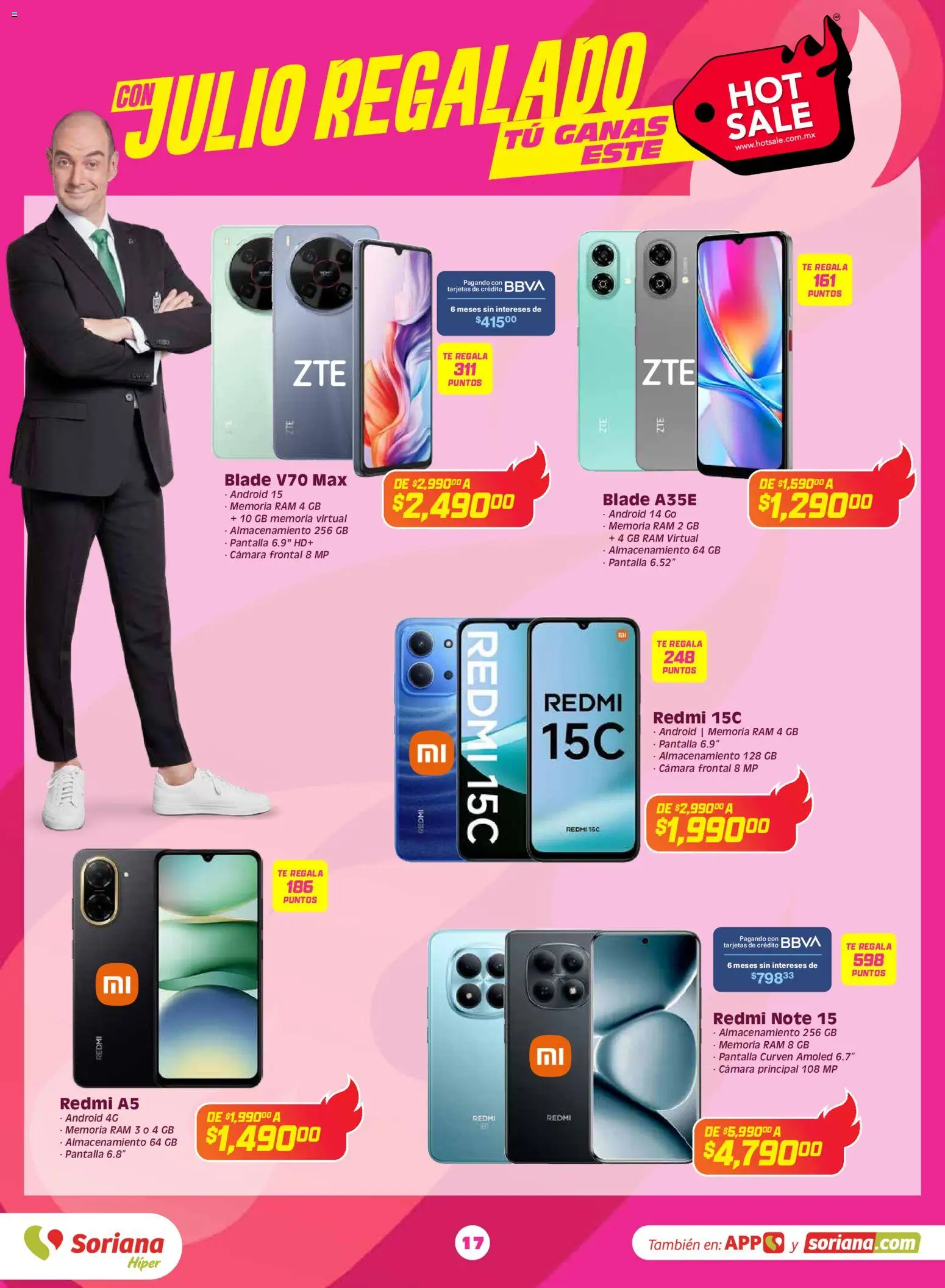 Nuevas ofertas de Soriana válidas en toda la República Mexicana desde el 25.05.2026. ¡Encuentra las mejores ofertas en Soriana Hot Sale Híper Nacional! | Página: 17 | Productos: Cámara, Té